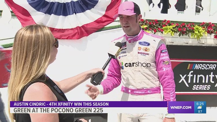 Austin Cindric on winning his 4th Xfinity race of the season at the Pocono Green 225.