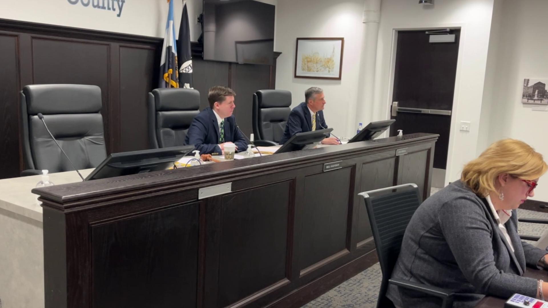 Former Commissioner Matt McGloin's resignation was finalized at the Board of Commissioners meeting on Wednesday.