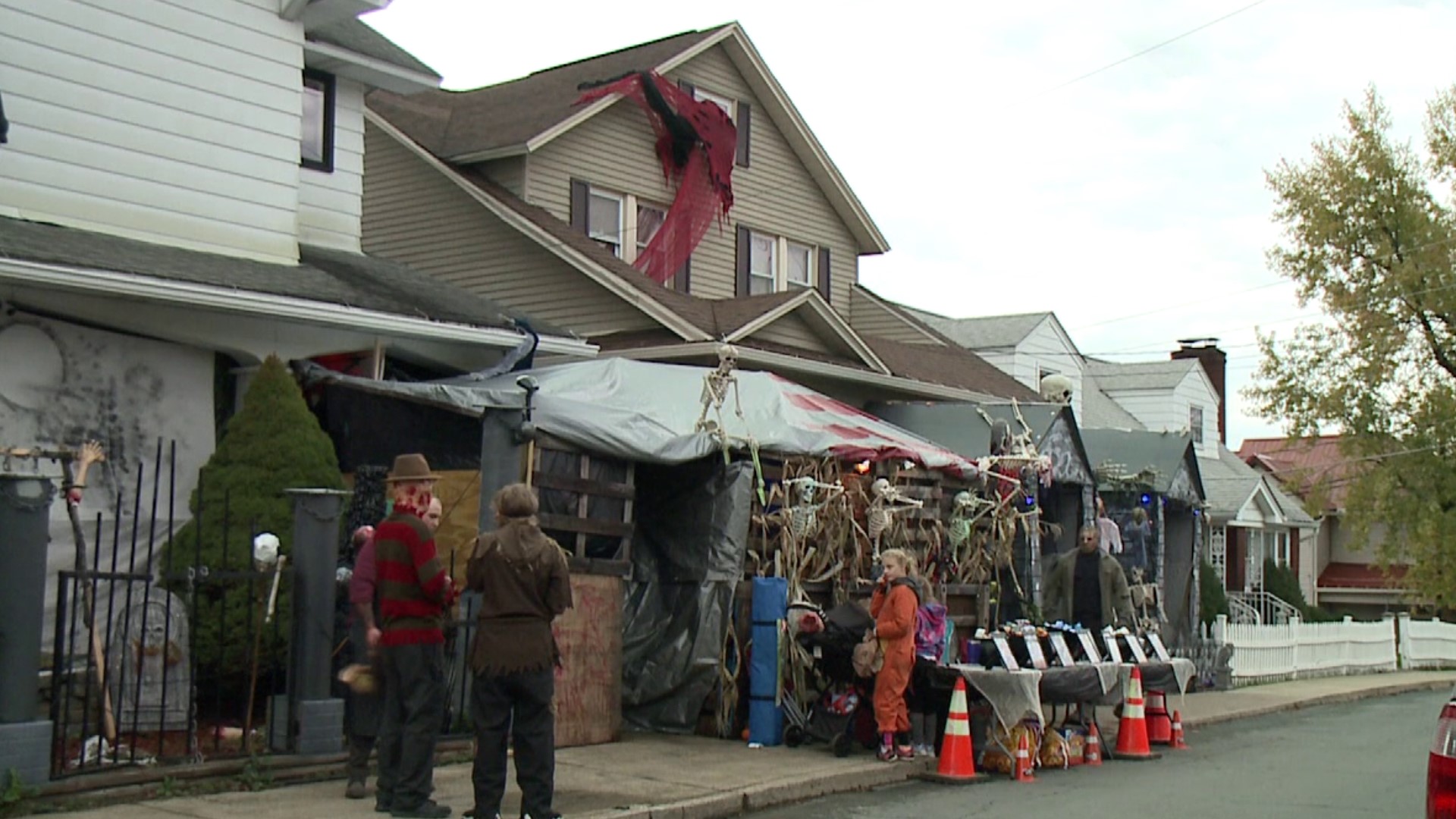 One family turns their home into a haunted house to help raise money for a local family.