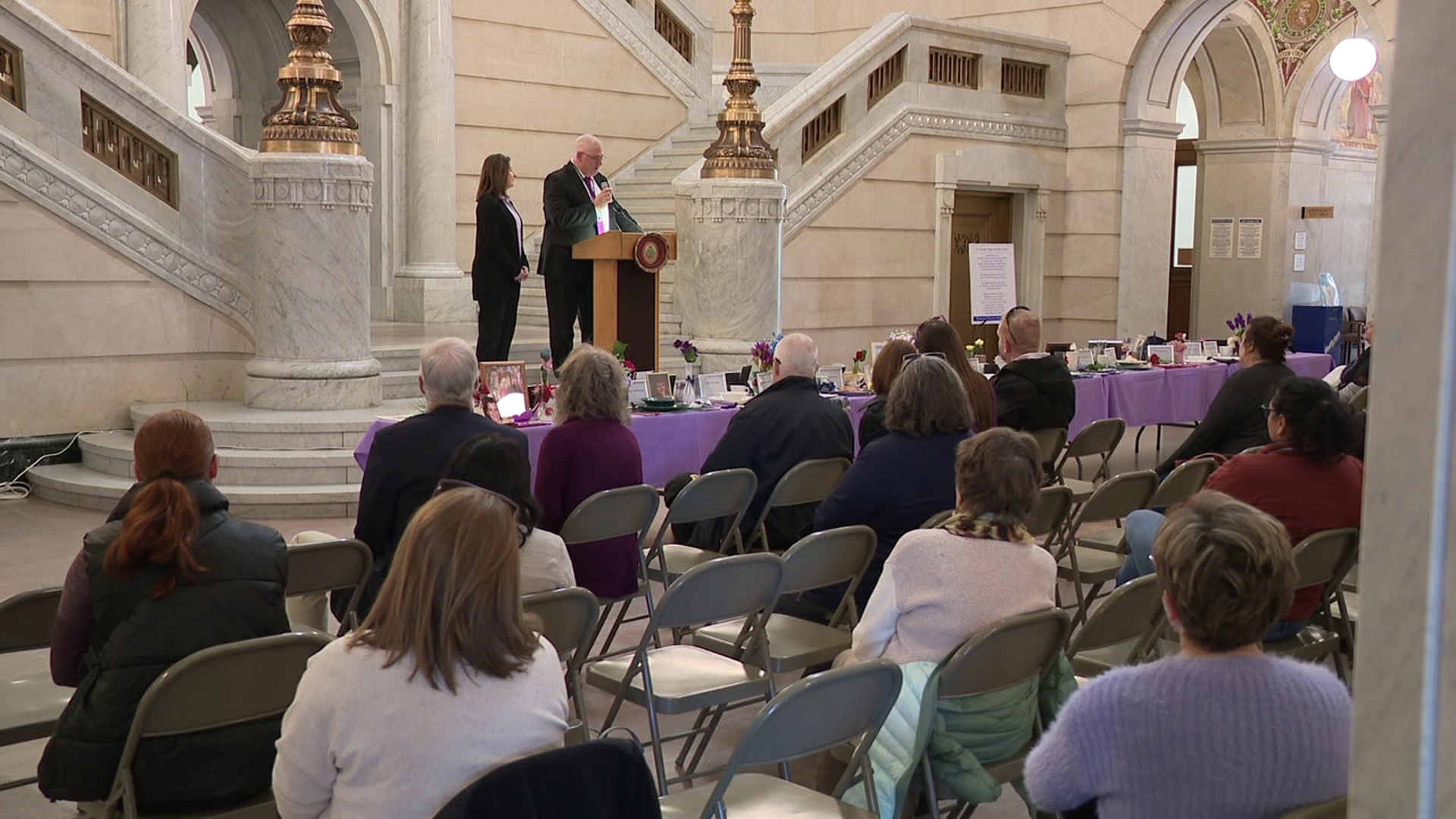 The annual event, held on Thursday, is a memorial to victims who have lost their lives to domestic violence in Luzerne and Carbon Counties.