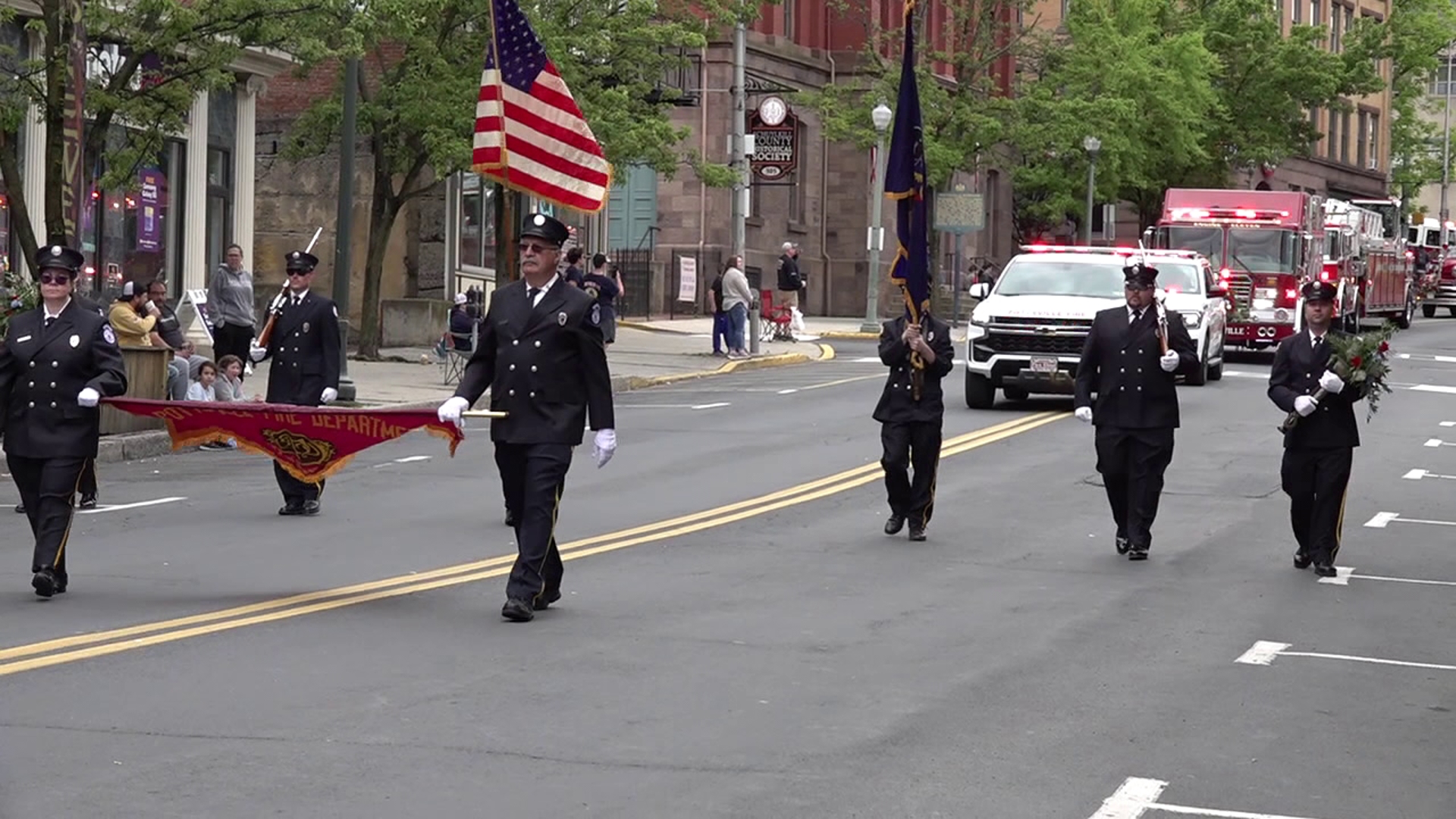 Folks came together Saturday for the 70th annual Schuylkill County Volunteer Firefighters Convention Parade.