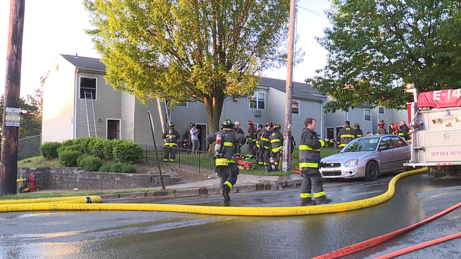 Apartment catches fire Wednesday morning