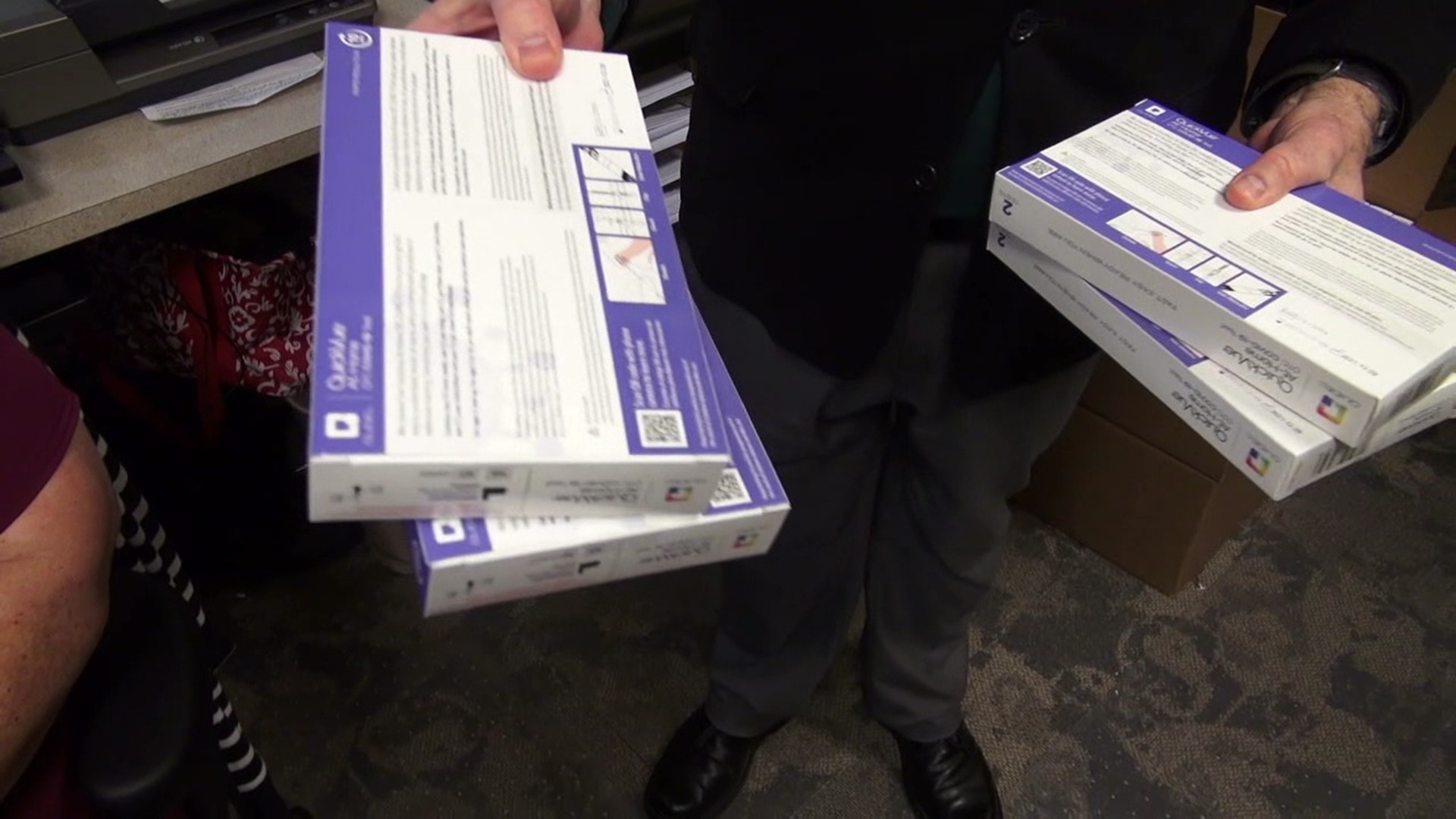 A health care system in Wayne County will be distributing thousands of at-home COVID-19 test kits over the next few weeks.