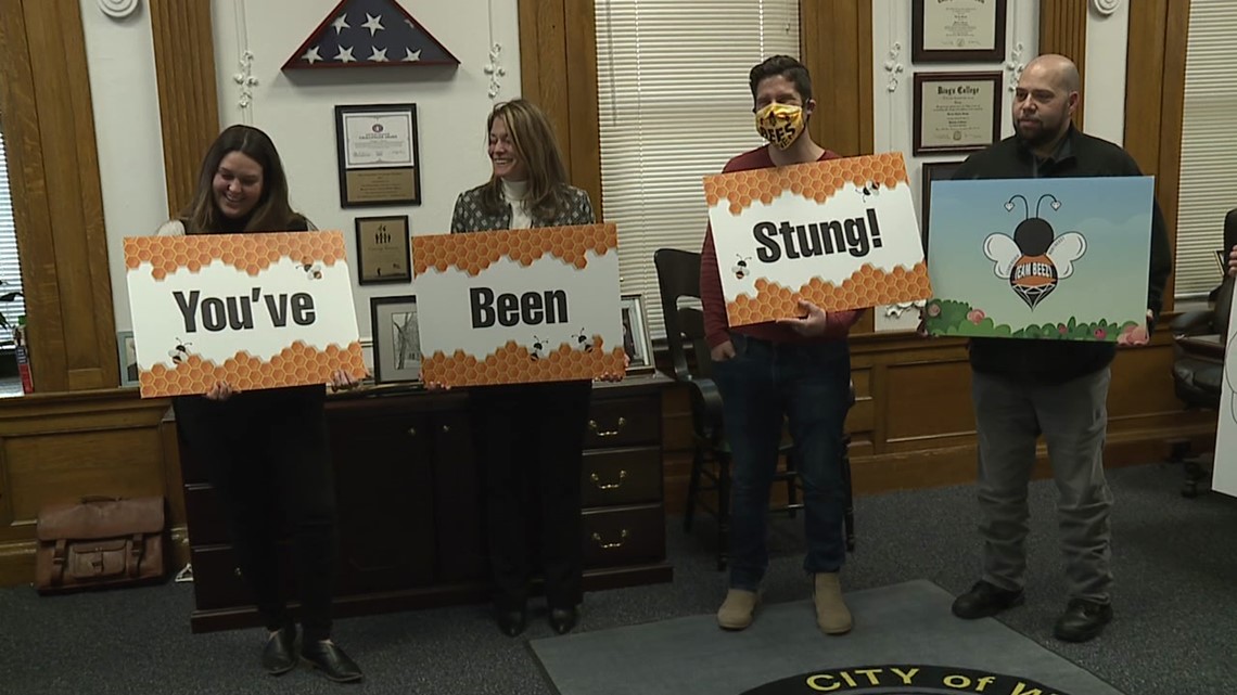 Team Beezy swarmed City Hall in Wilkes-Barre - Vimarsana News