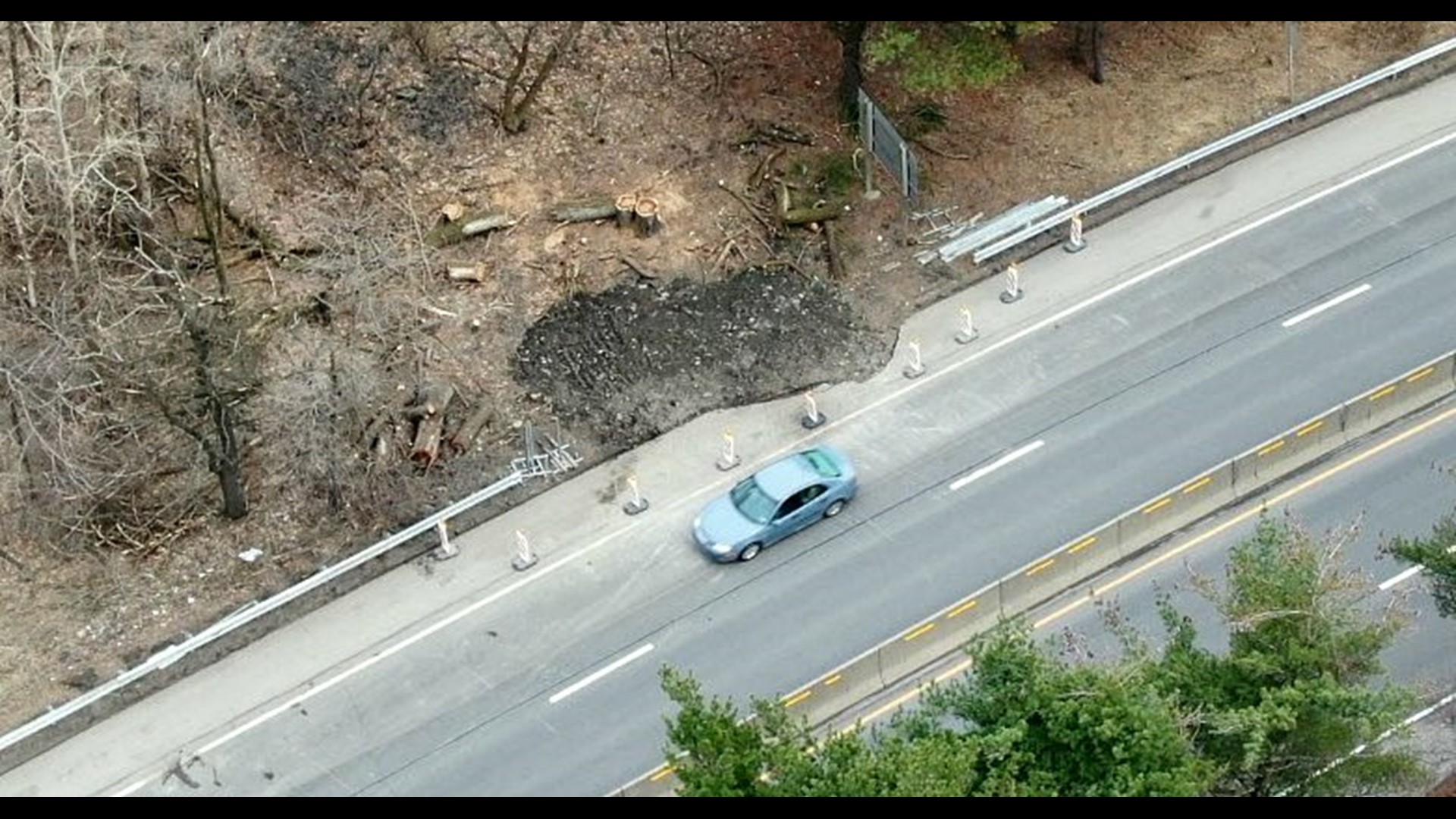 Sinkhole Closes One Lane of North Scranton Expressway
