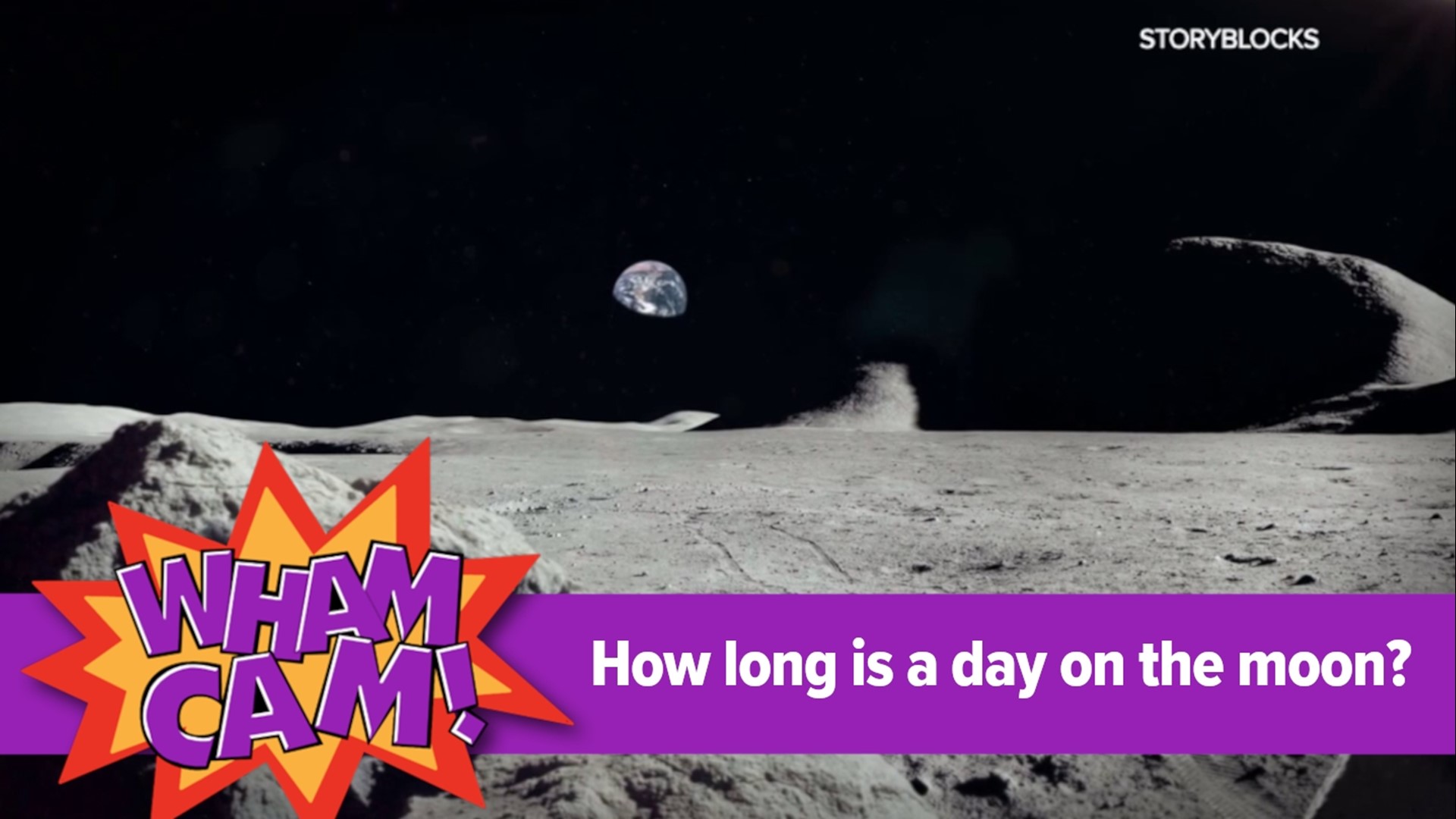 With the Artemis mission big the news, Joe's thinking about the moon. In this week's Wham Cam, he wants to know how long a day is on the moon.