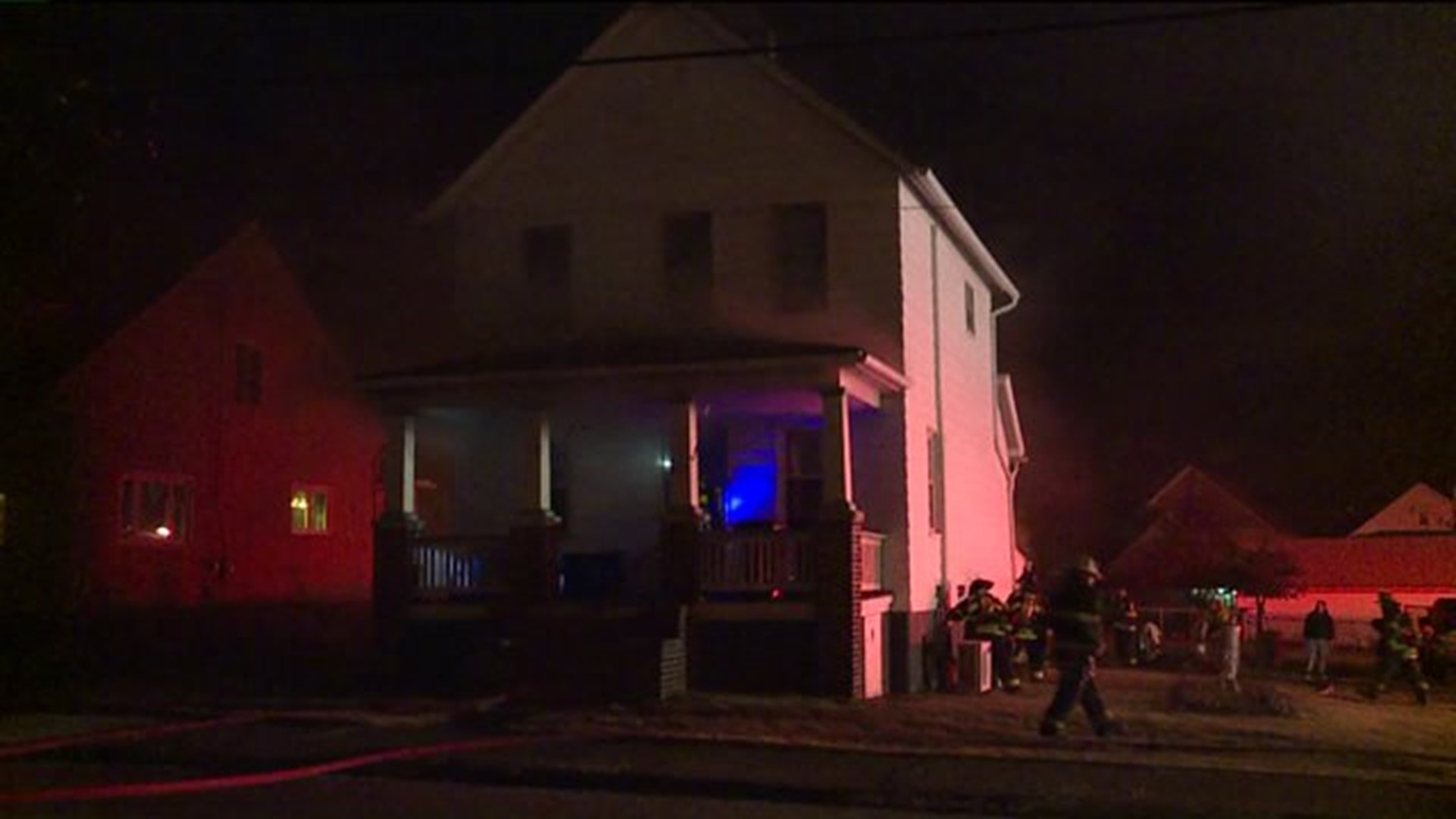 Fire Chases One Out of Moosic Home