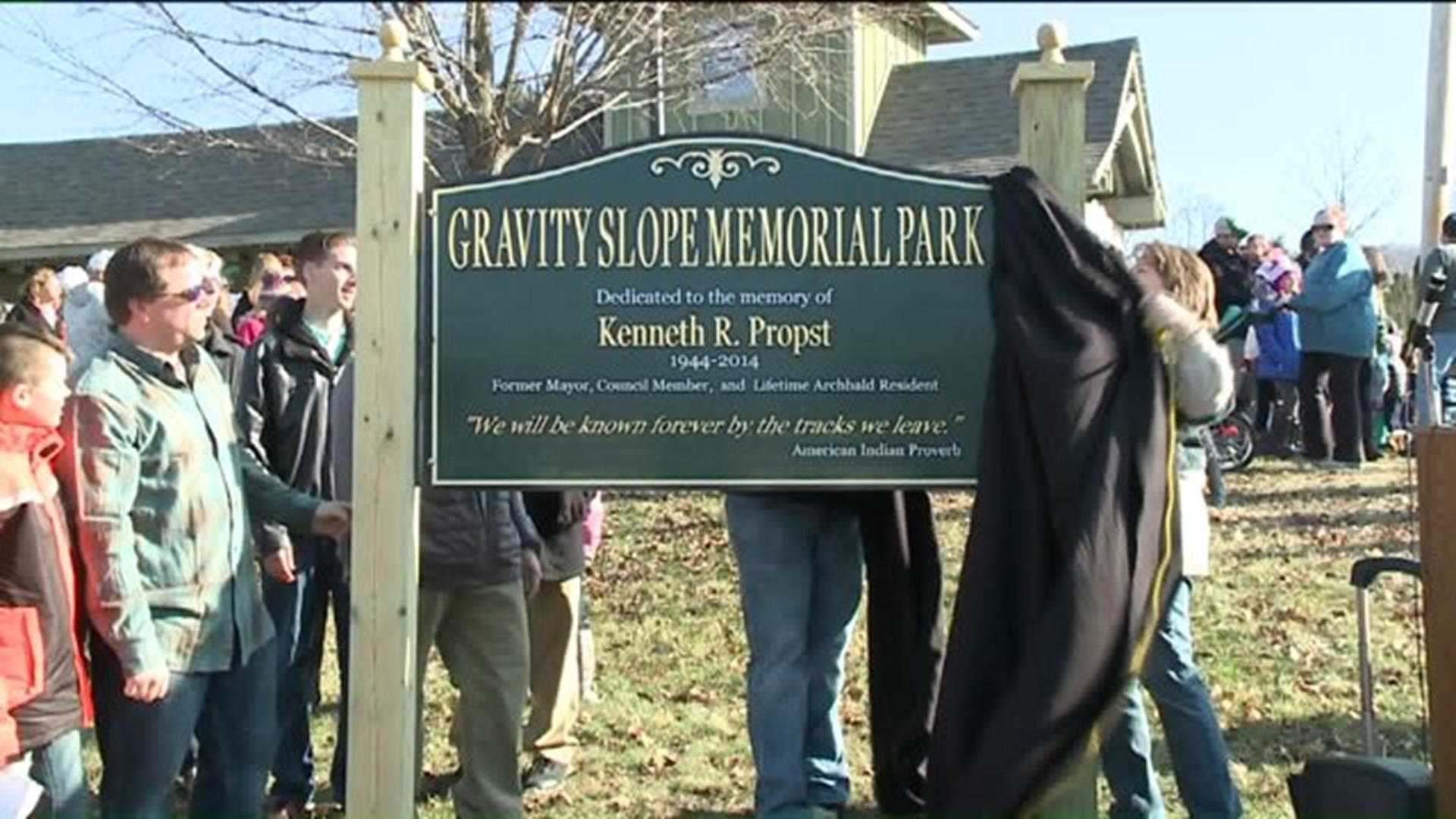 Archbald Dedicates Train Station to Former Mayor