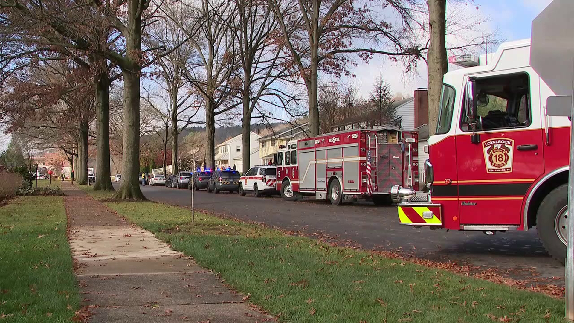 Troopers and first responders swarmed a neighborhood in Loyalsock Township on Thursday.