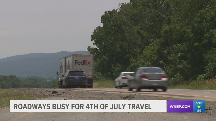 Roadways busy for 4th of July travel