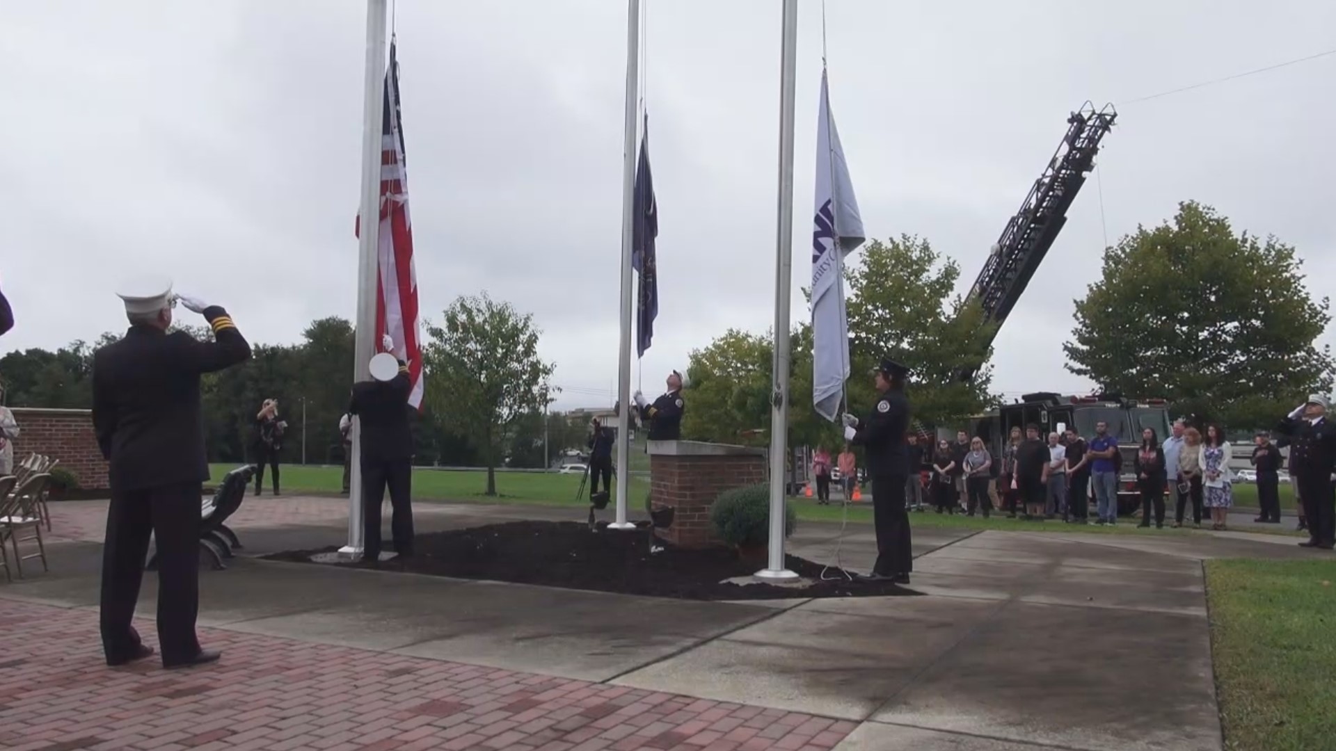 A 9/11 remembrance ceremony was held Monday morning in Luzerne County.