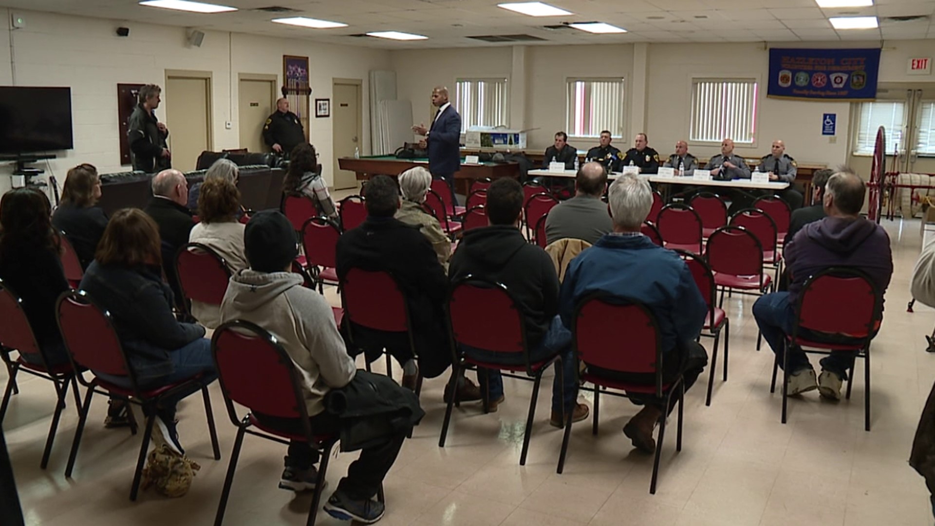 Pennsylvania State Police in Hazleton found a way to connect with community members on Saturday as well as discuss crime and other issues in the city.
