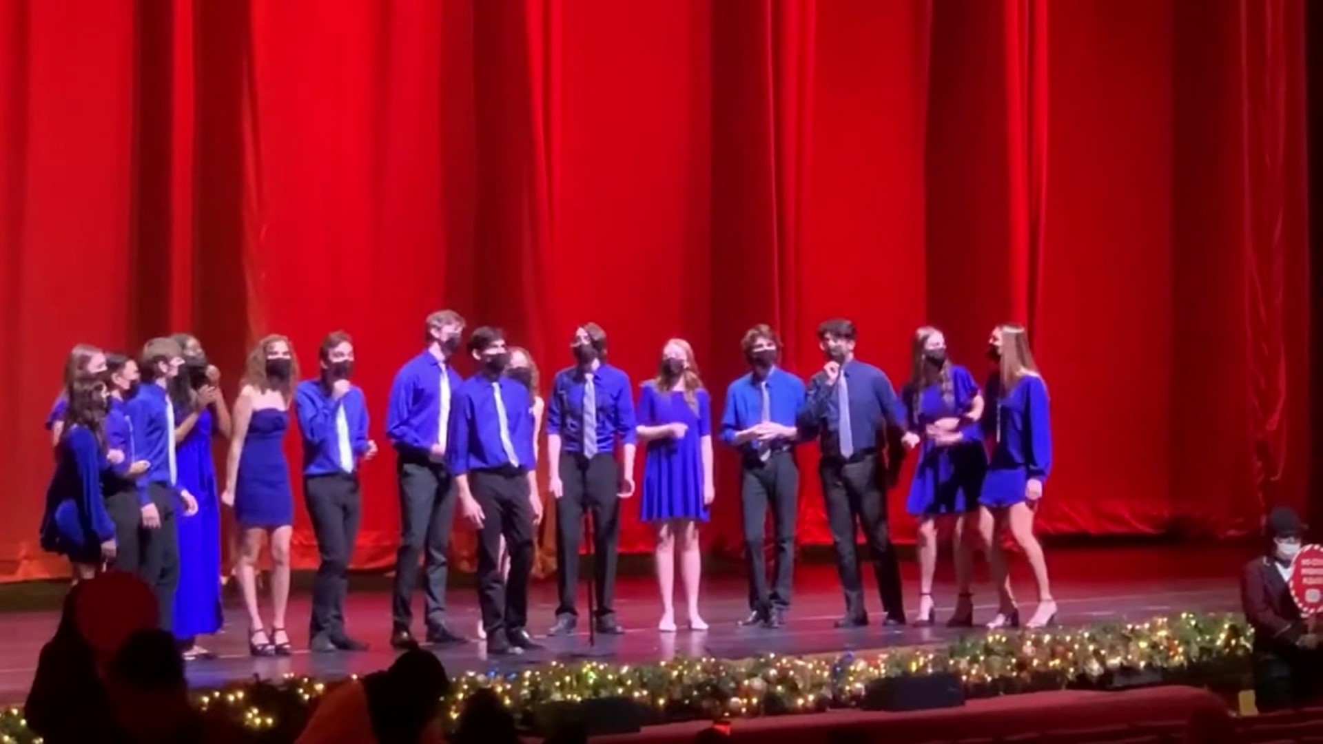 Members of an a cappella group from Bucknell University had the biggest show of their lives - they opened for the Rockettes!
