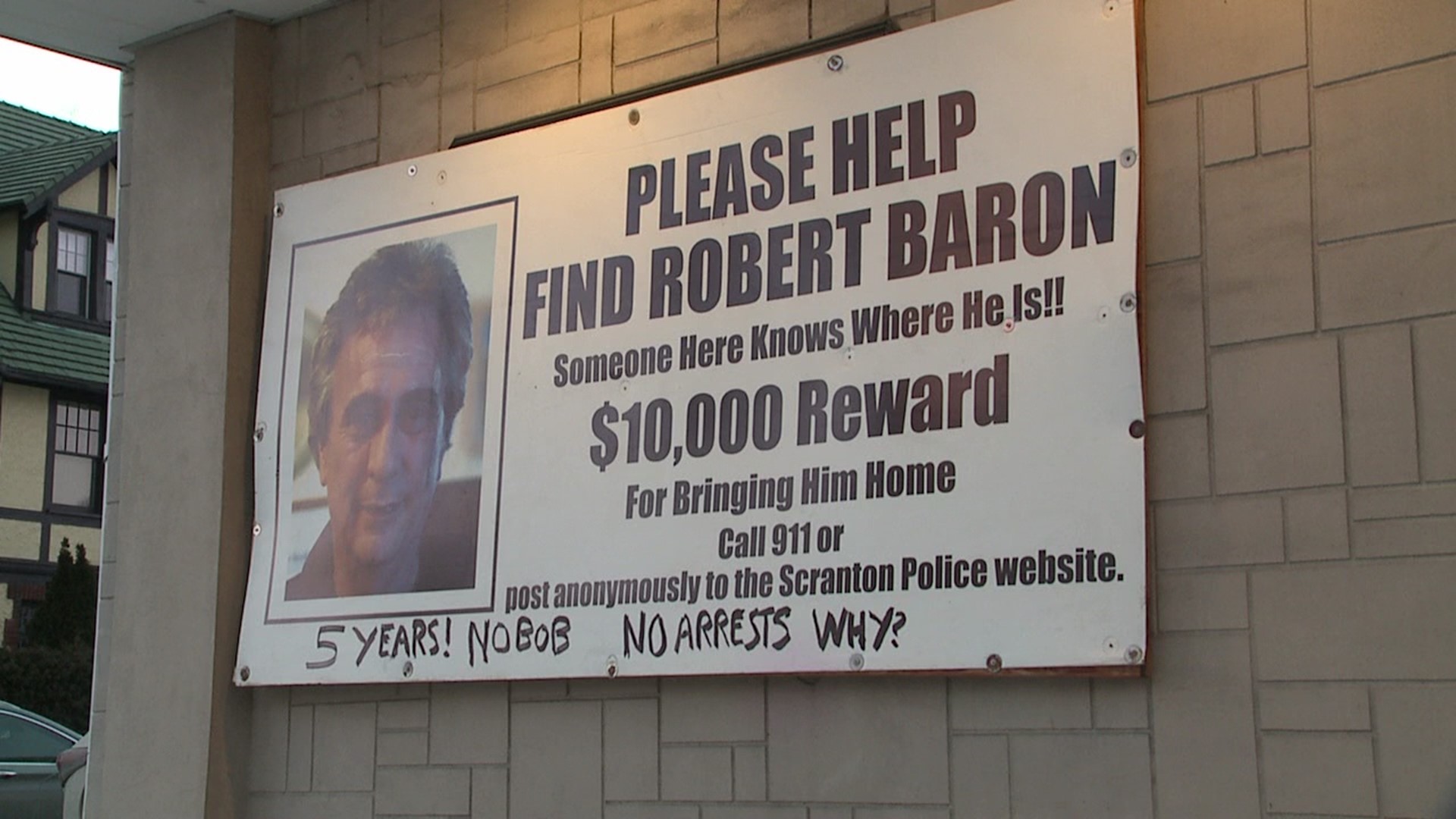 Baron, from Old Forge, went missing exactly five years ago. People who live in that part of Lackawanna County can't believe where the time has gone.