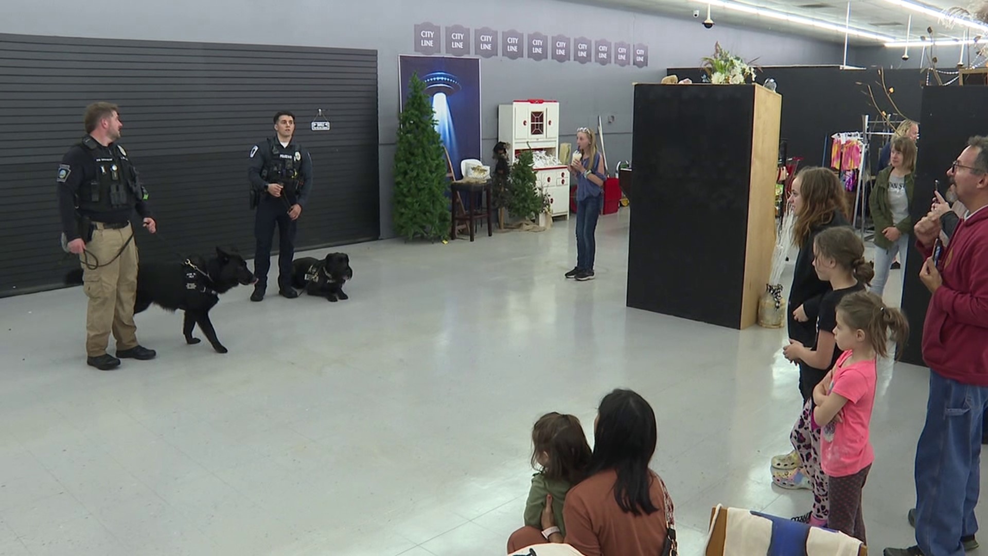 Folks in Lackawanna County had the chance to spend the day getting coffee with some furry friends of the Carbondale Police Department.