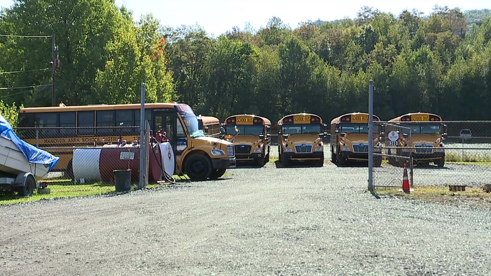 The Hanover Township zoning board voted 3 to 2 to allow a bus company to set up a parking lot.