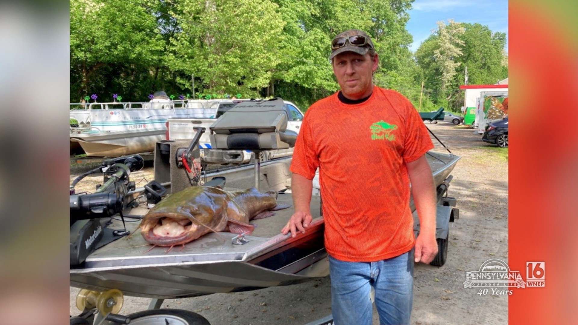 There's a new state record flathead catfish.