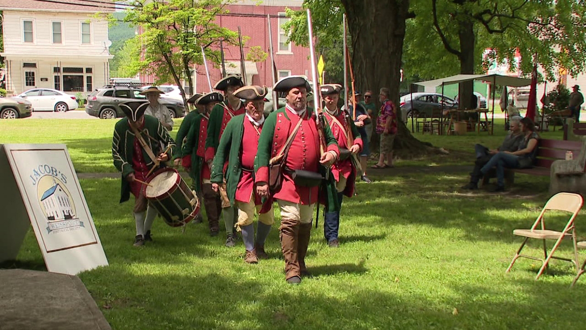 The Living History Day was sponsored by the Weissport Historical Society.