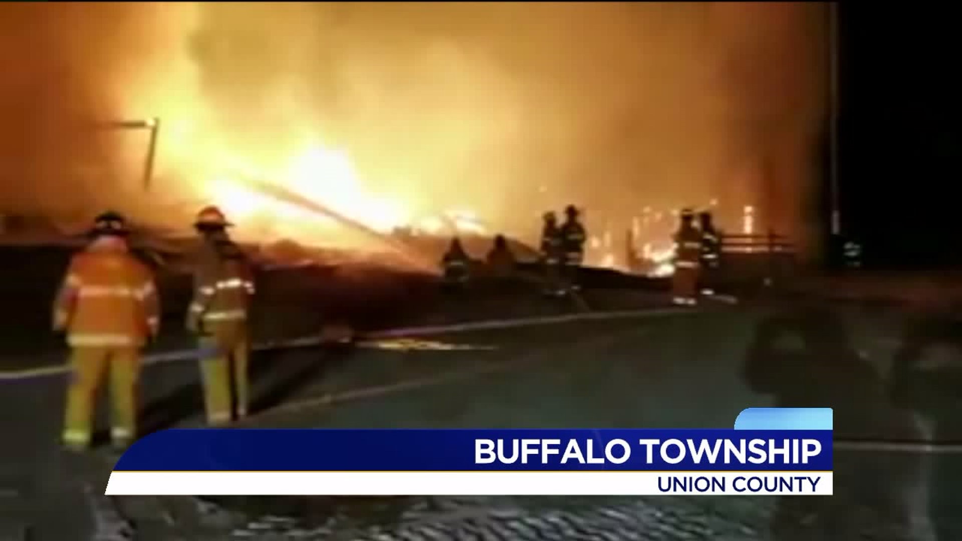 Barn Gutted by Fire in Union County