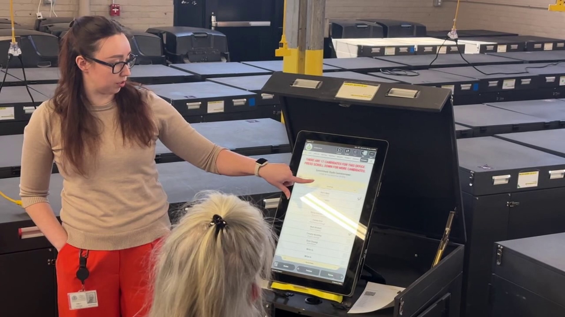 Newswatch 16's Chelsea Strub stopped by the elections warehouse in Wilkes-Barre, where the county is testing voting machines ahead of Primary Election Day.