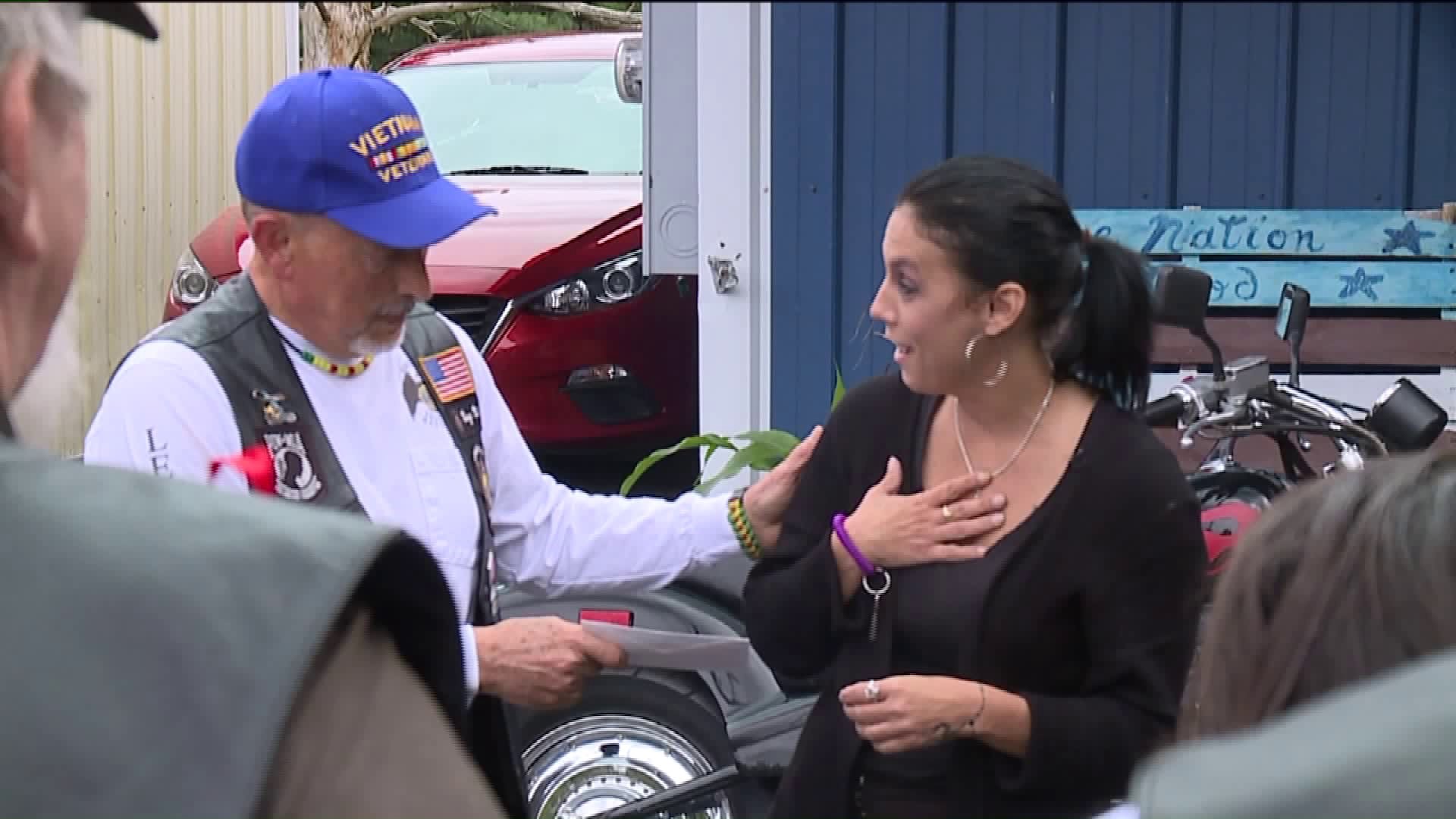 Veterans Help Woman Who Lost Home to Fire