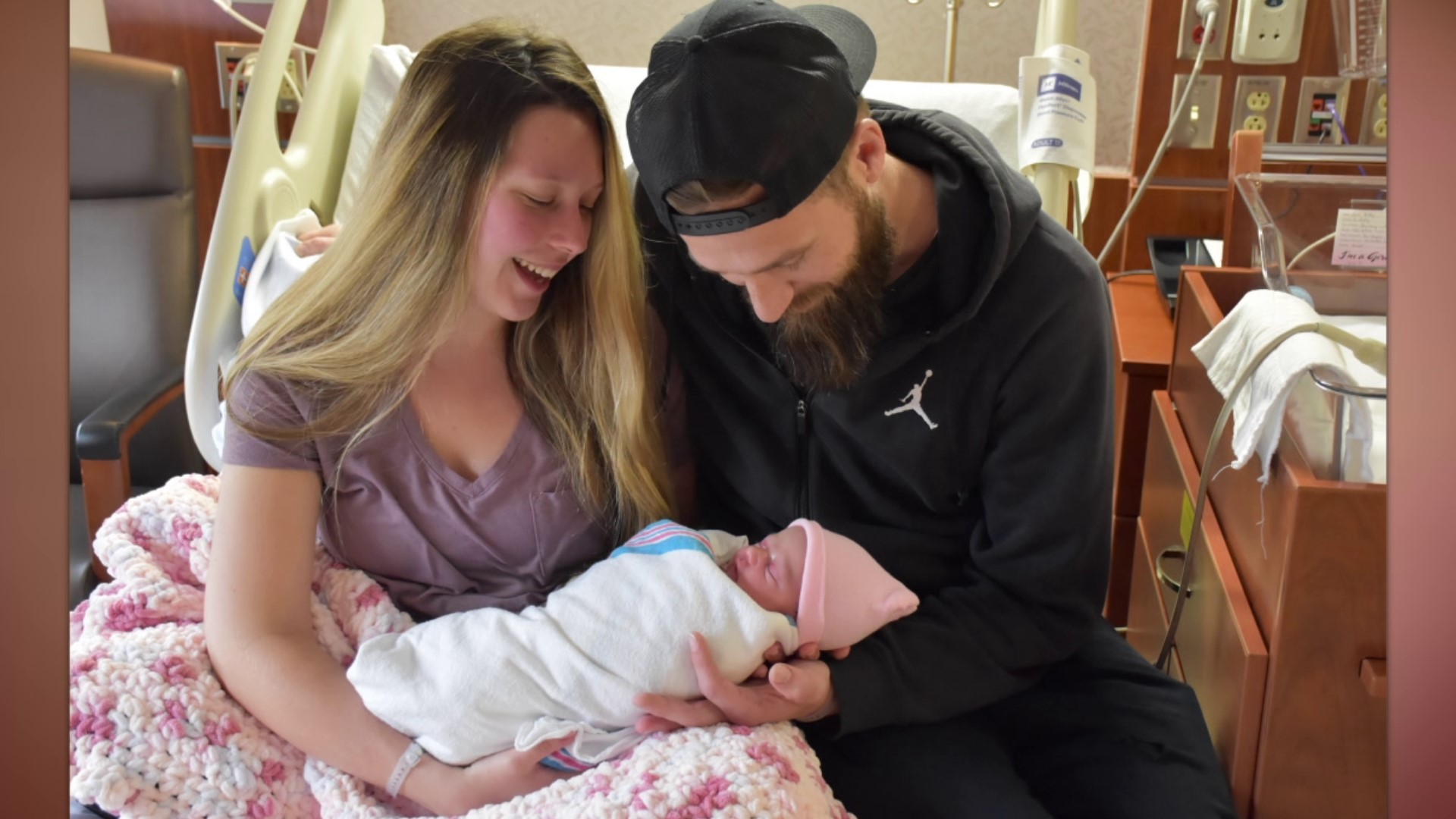 Luna Jo Lemon was welcomed into the world just after 2 a.m. on Saturday.