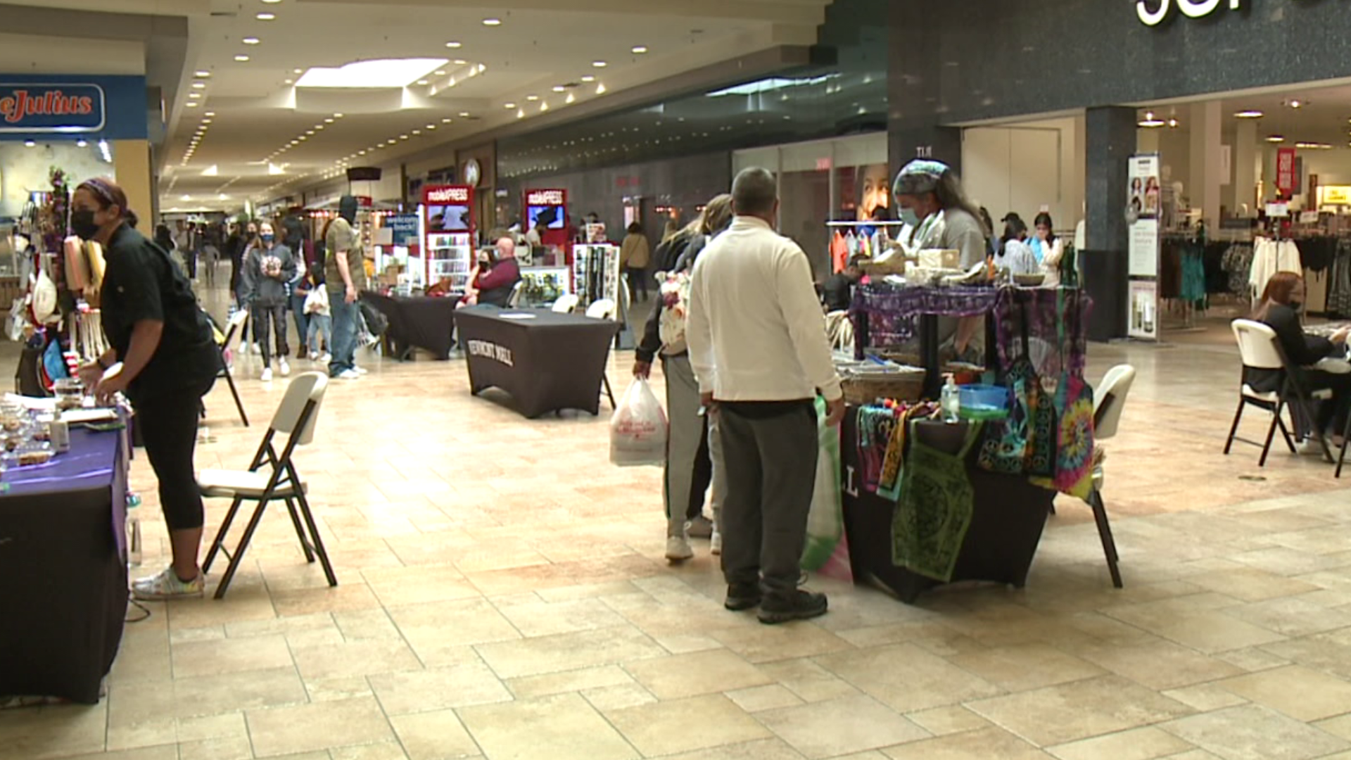 A few dozen small businesses took part in the craft fair.