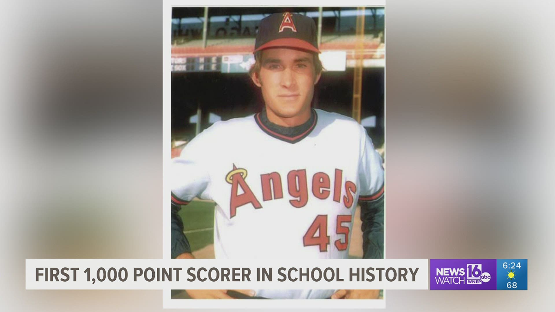 California Angels pitcher Paul Hartzell from Central Columbia high-school  listed as the 91st best player all-time in franchise history