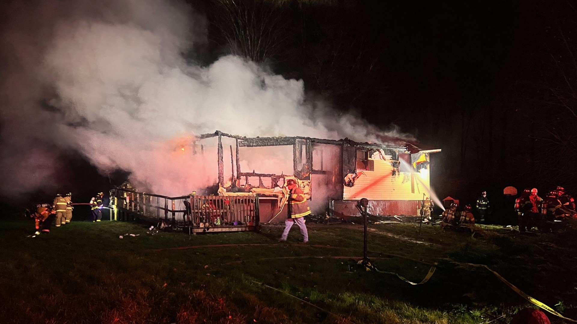 New information was released on the fire that killed a man in South Abington Township Monday evening.