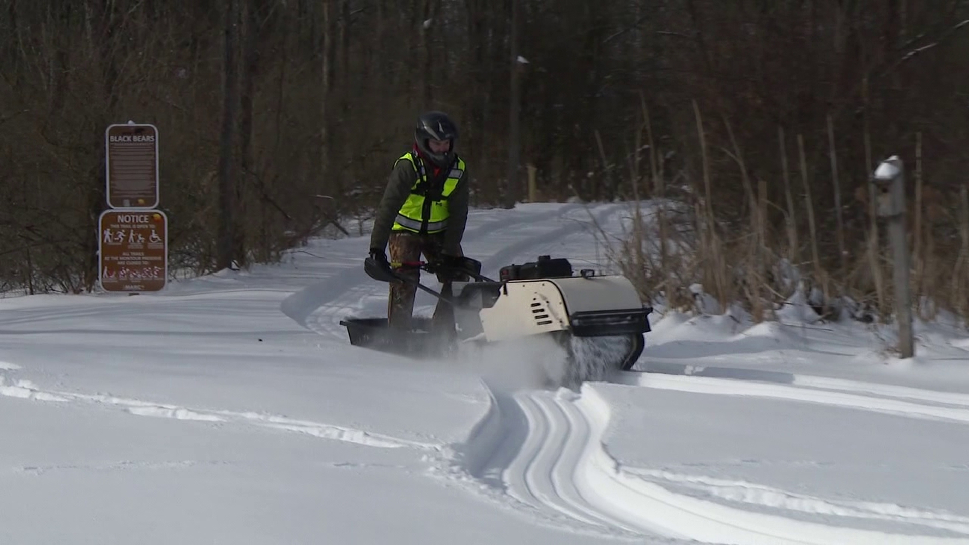 Montour Area Recreation Commission grooms trails for wintertime ...