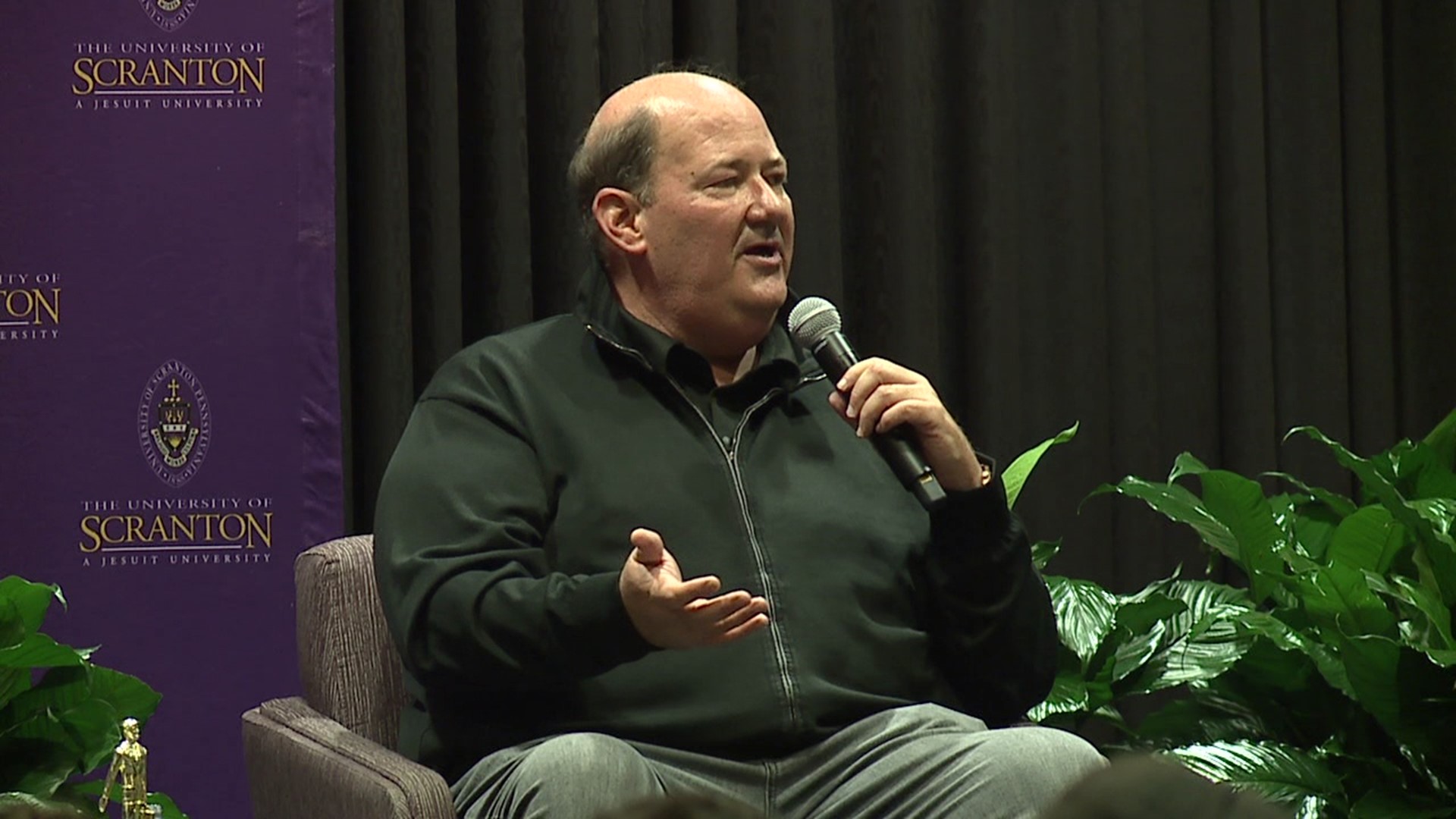 Brian Baumgartner, who played Kevin Malone, was promoting his new cookbook, which features 177 different recipes for chili.