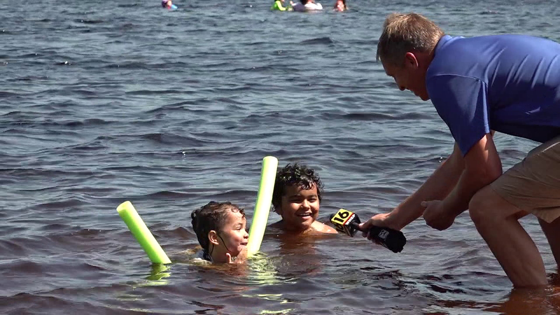 Jon Meyer stopped by Tobyhanna State Park, where families are cooling off on some of the hottest days so far.