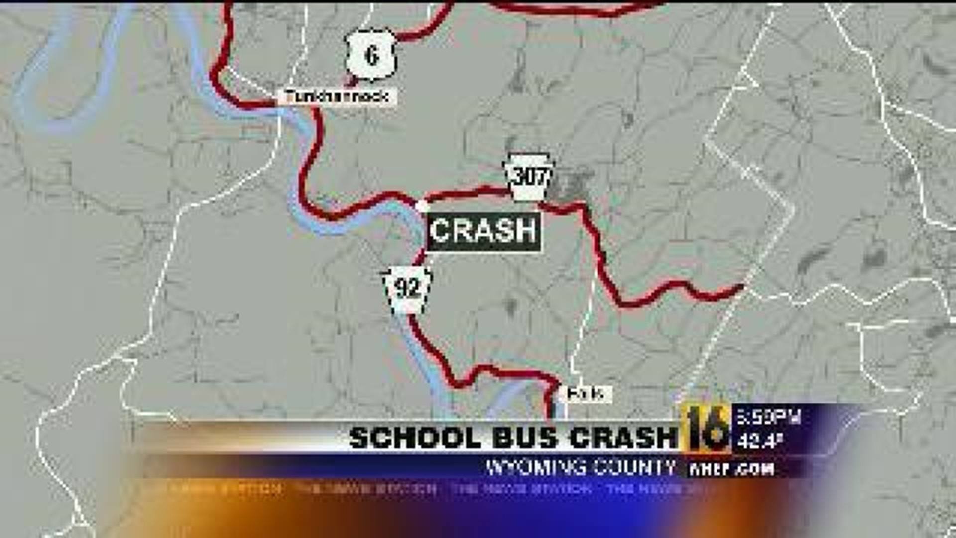 School Bus, Car Crash In Wyoming County