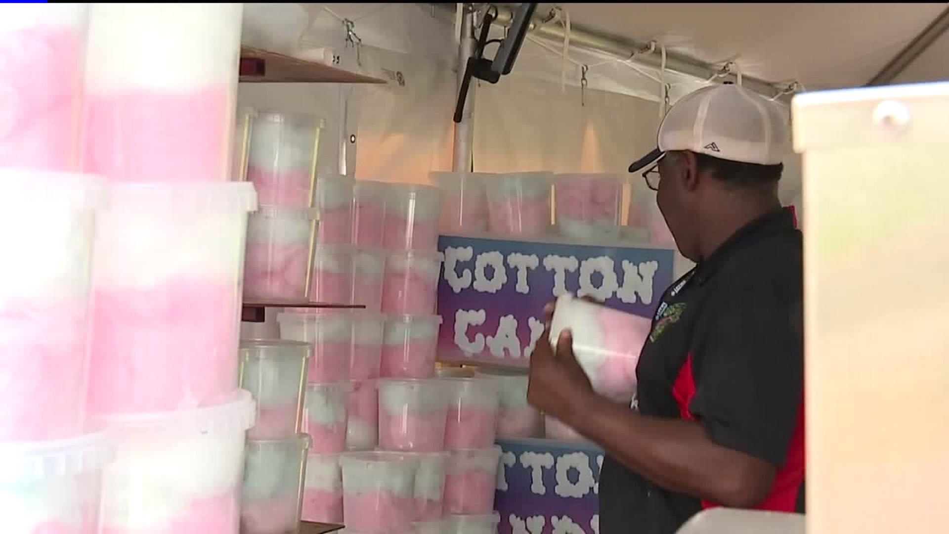 Cotton Candy Man Brightens Rainy Day at Little League