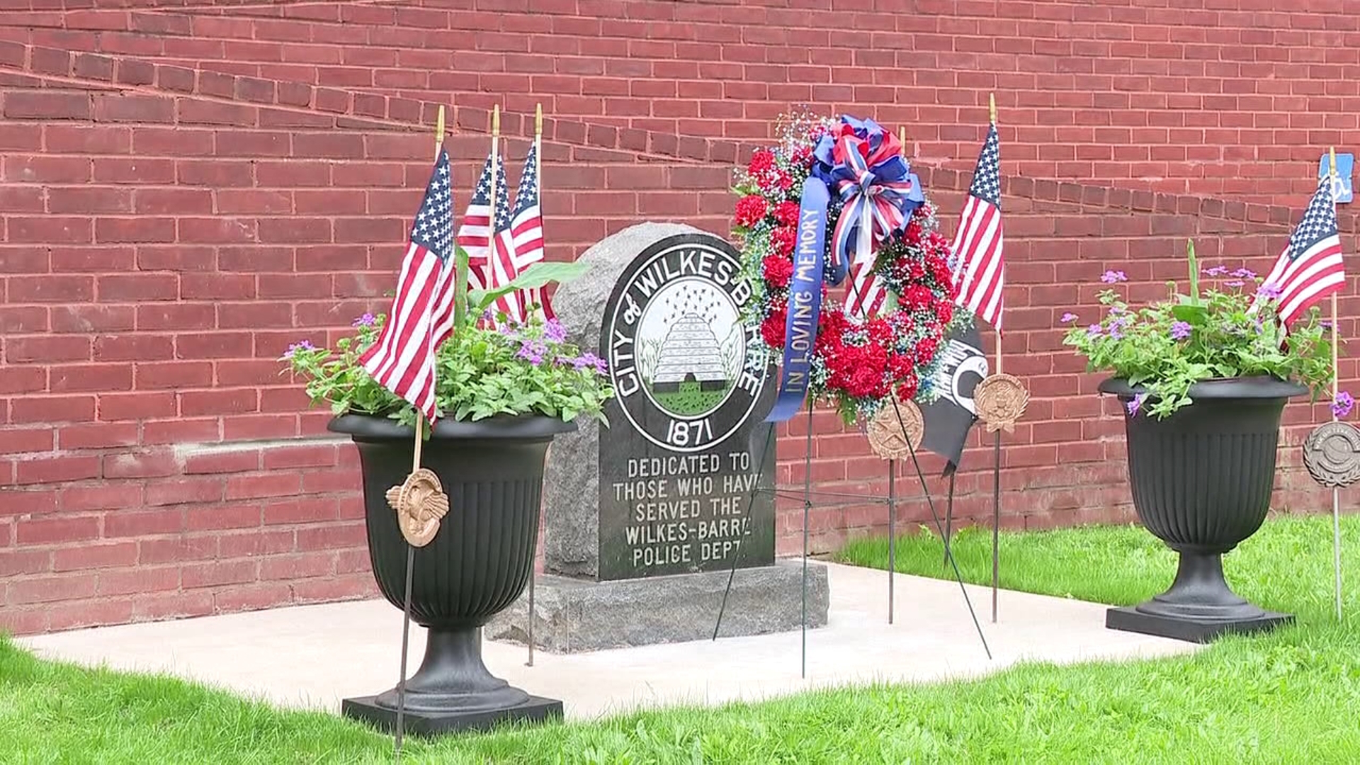 The Wilkes-Barre City Police Department hosted a memorial service on Friday morning in front of police headquarters.