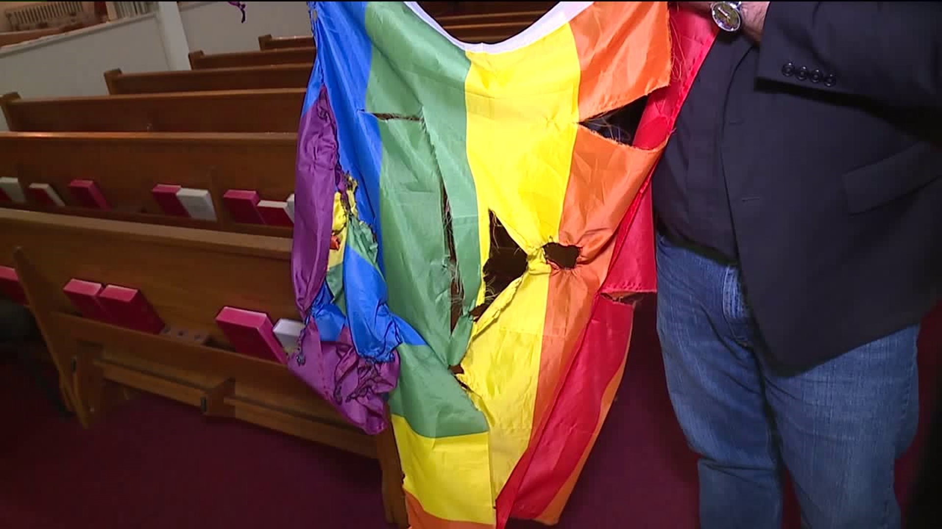 Pride Flag Outside Schuylkill County Church Vandalized