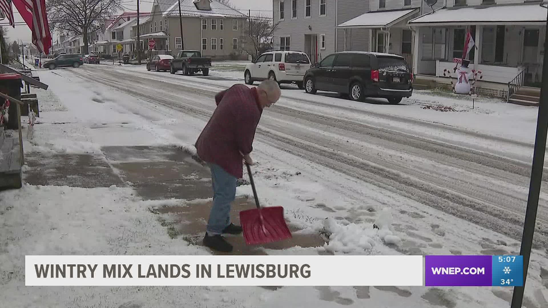 Folks out in central Pennsylvania received different outcomes to Thursday's storm.