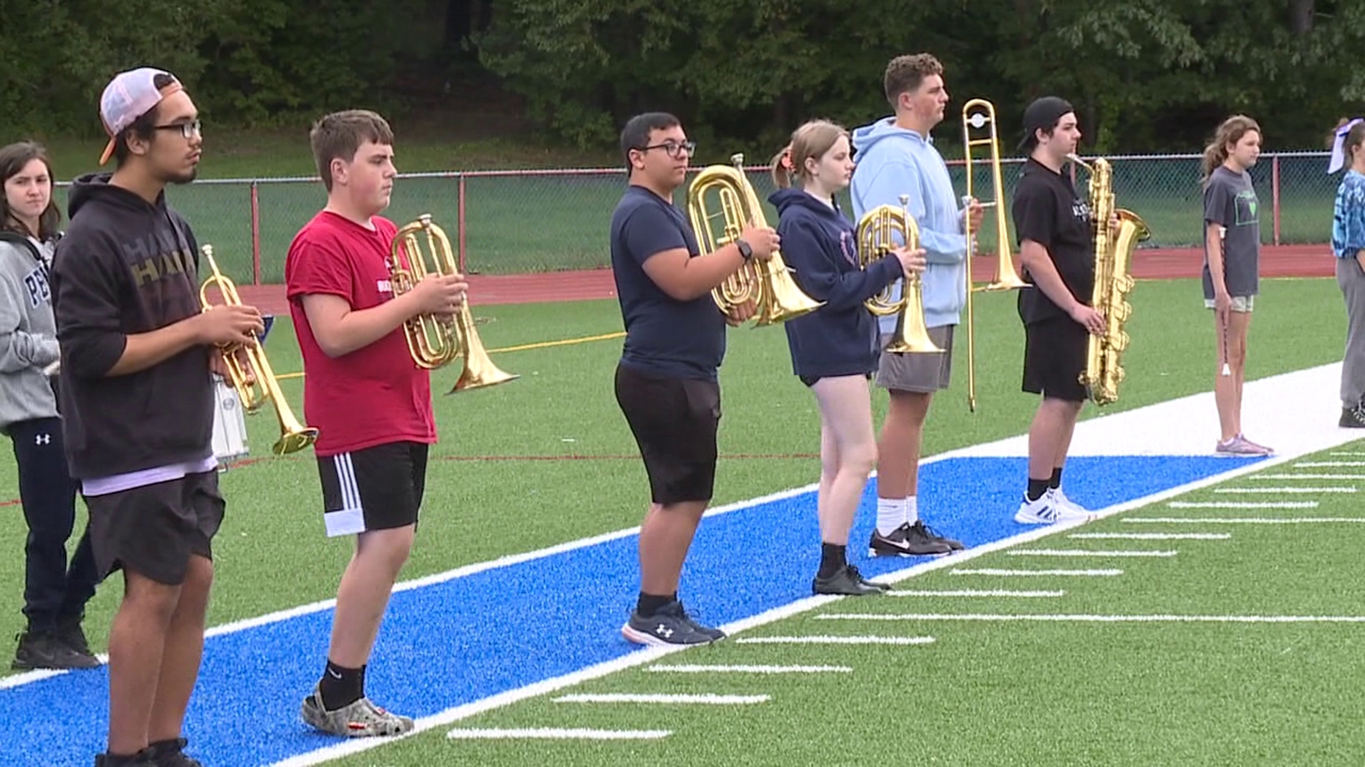 As the school year begins, Dunmore High School's marching band prepares for a new season.