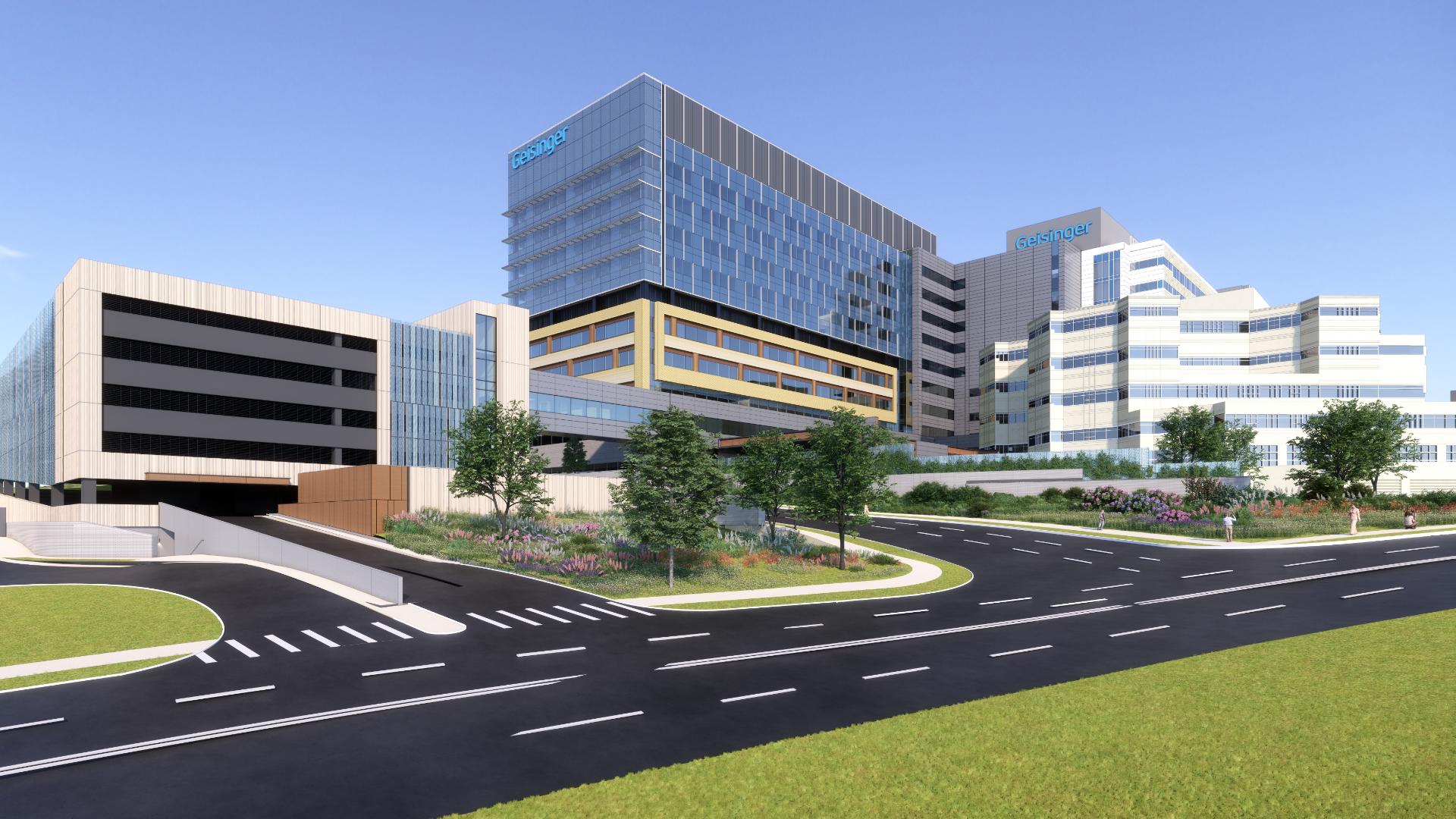 The project announced on Tuesday features an expanded ER, intensive care facilities, a parking garage, and a transition to 100% private patient rooms.