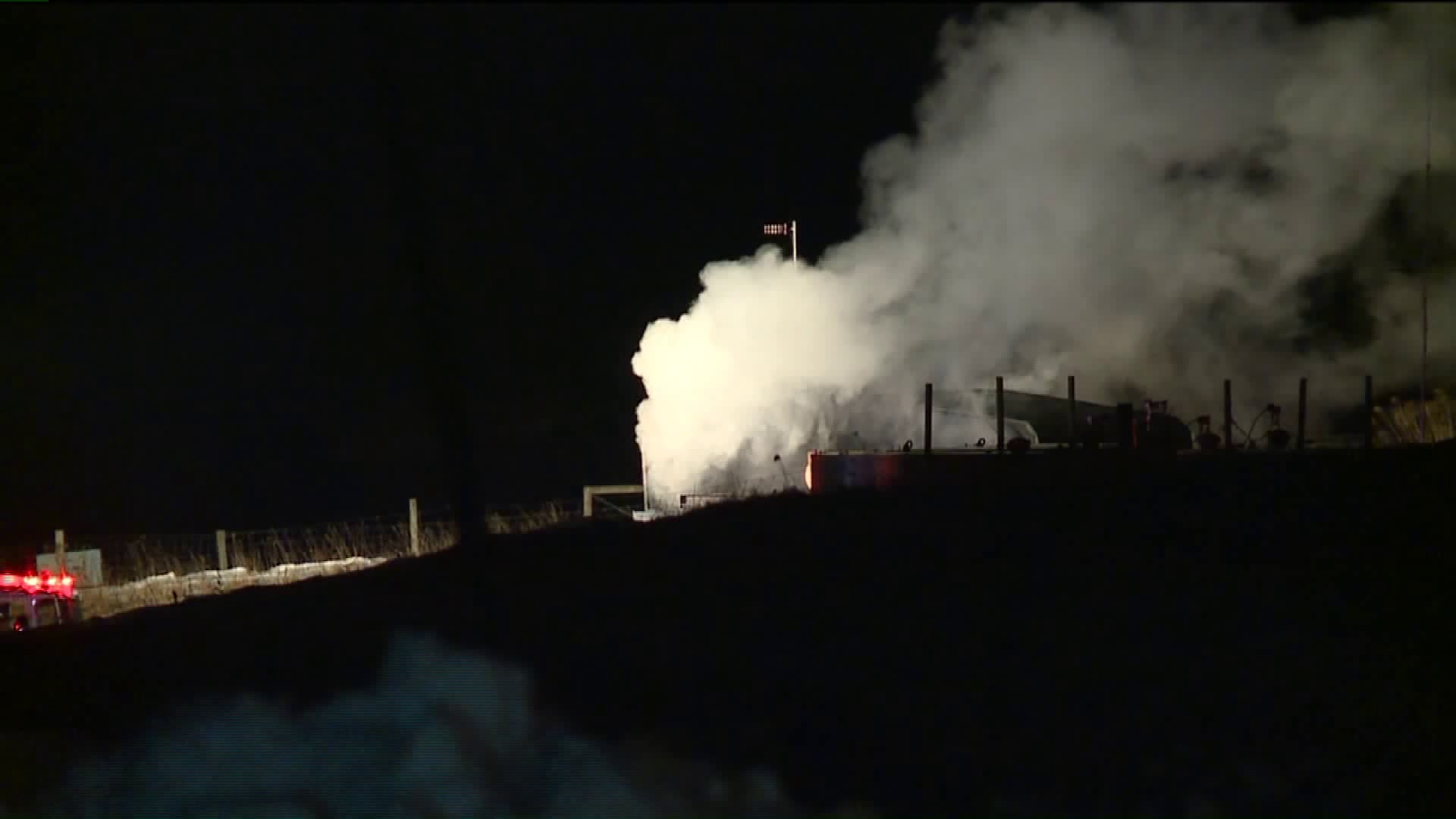 Fire at Natural Gas Well Pad in Wyoming County