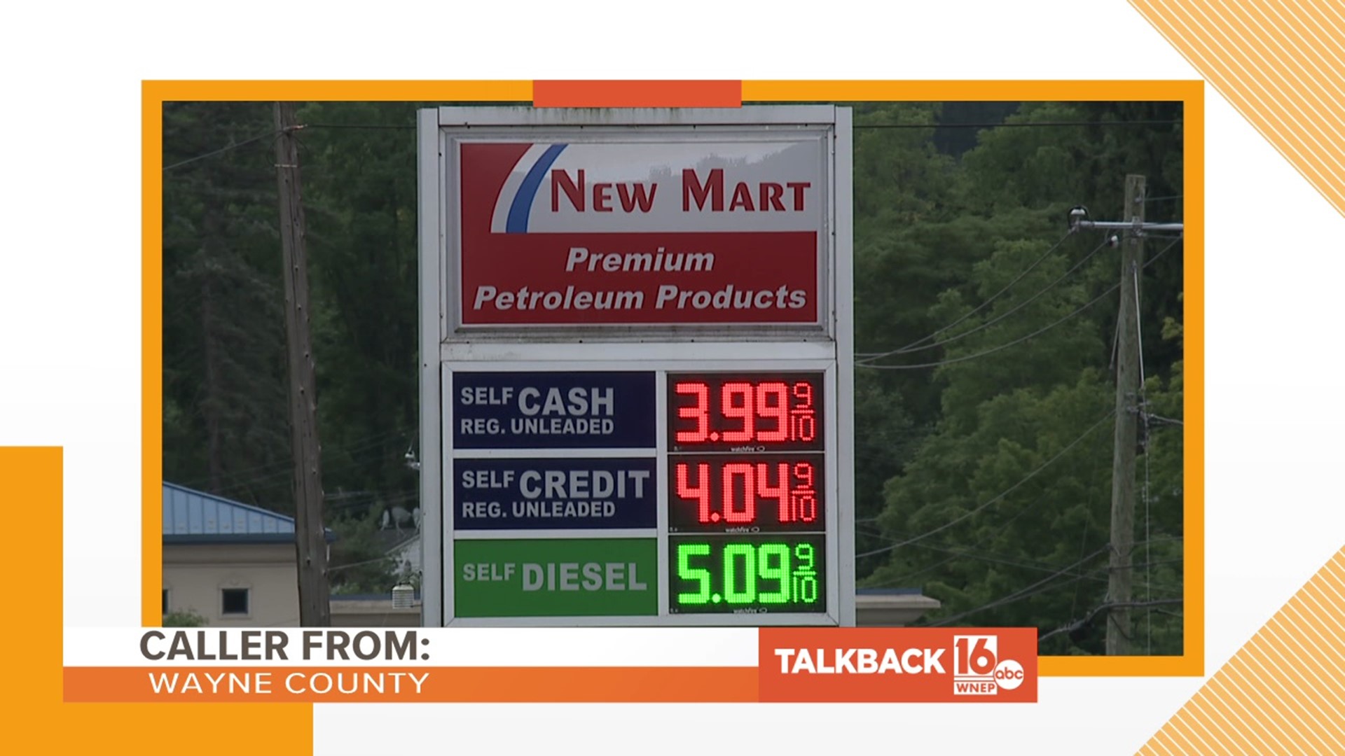 A caller from Wayne County thinks Newswatch 16 should stop talking about gas prices.