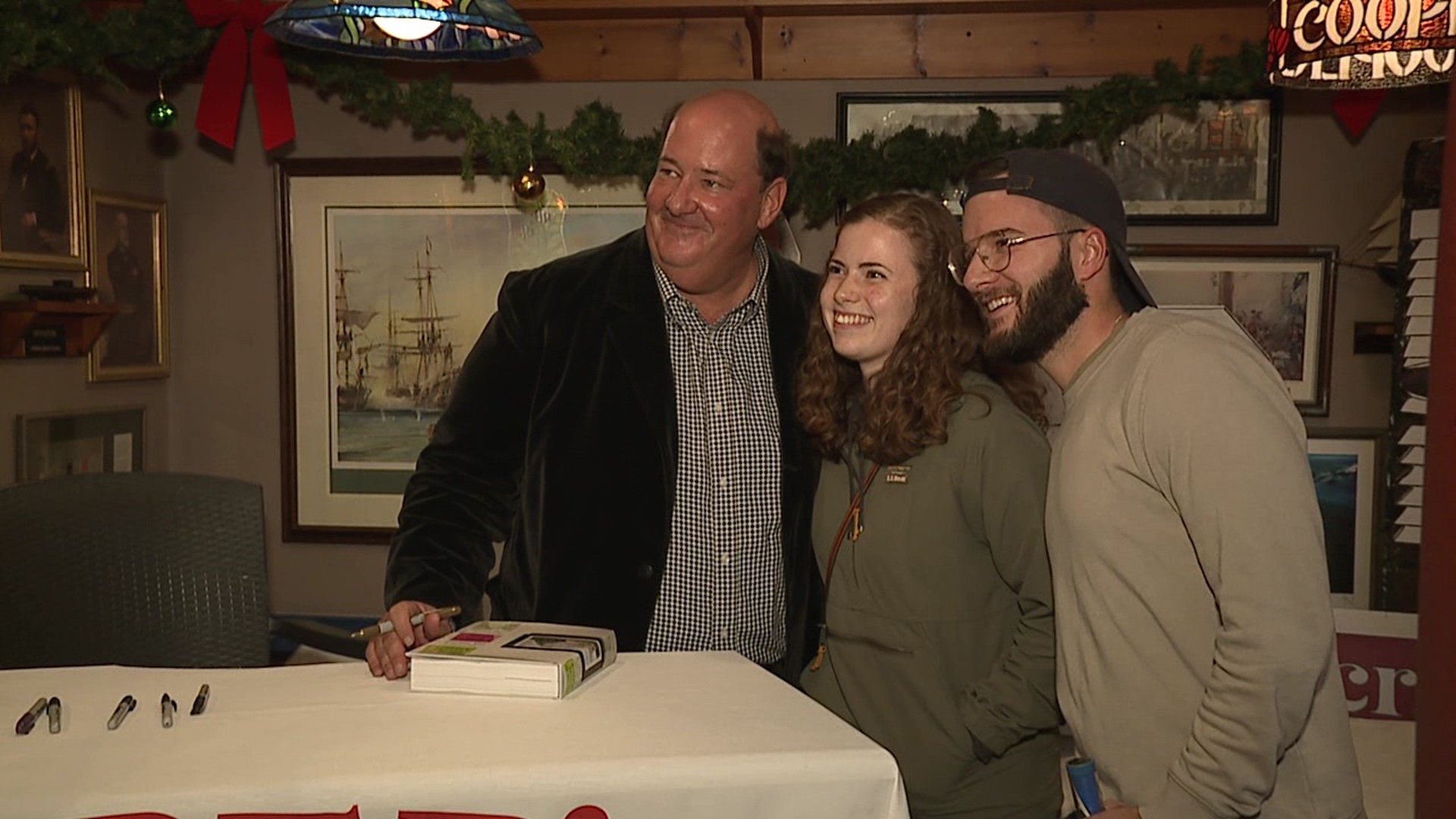 Brian Baumgartner, who played Kevin Malone, made a stop in the Electric City to sign copies of his new book.
