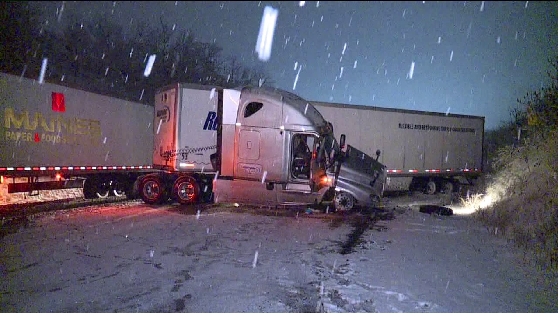 Wintry Weather Causes Crash in Luzerne County