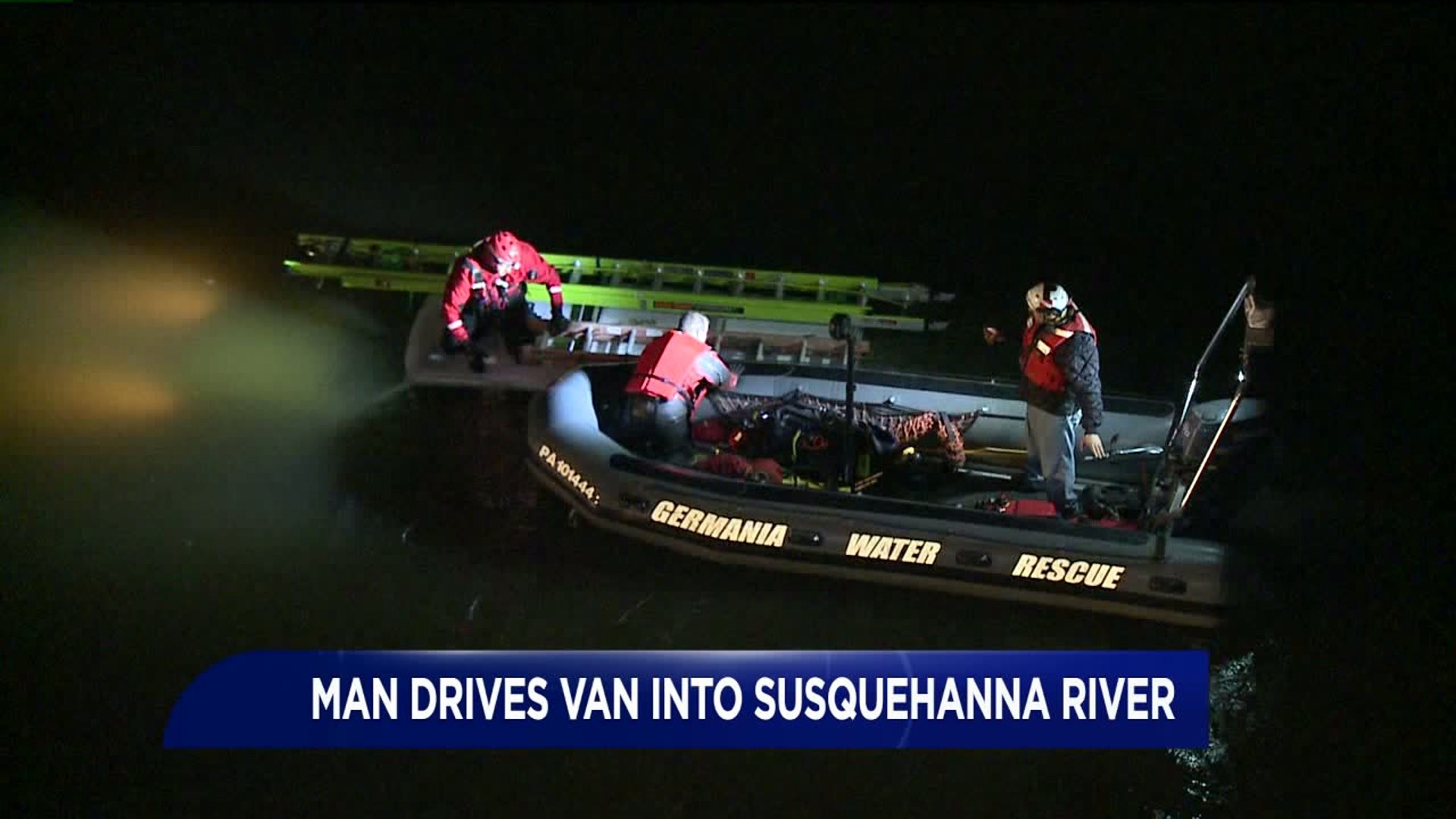 Man Drives Van Into Susquehanna River