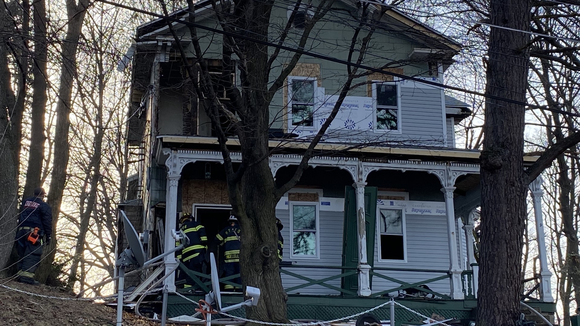 The home on Prospect Place is undergoing renovations.