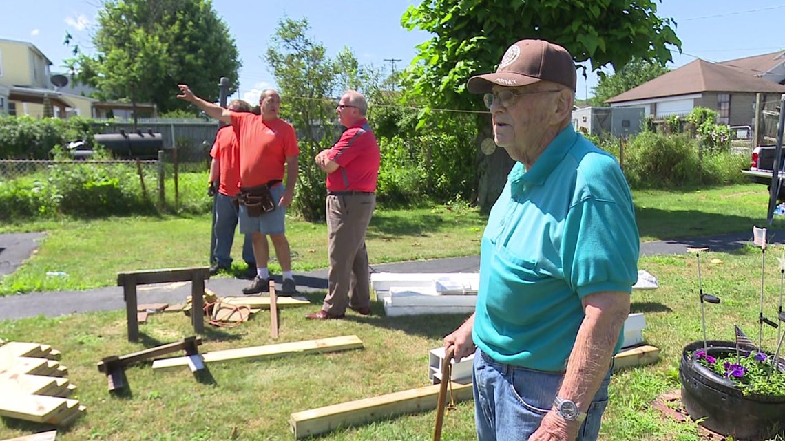 Home Depot Employees Build Ramp for Veteran in Frackville