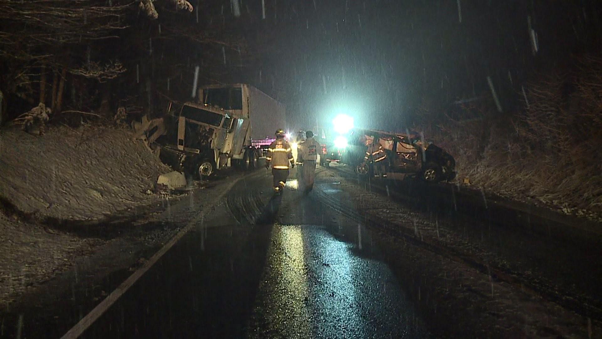 Slippery Roads to Blame for Head-on Crash in Luzerne County