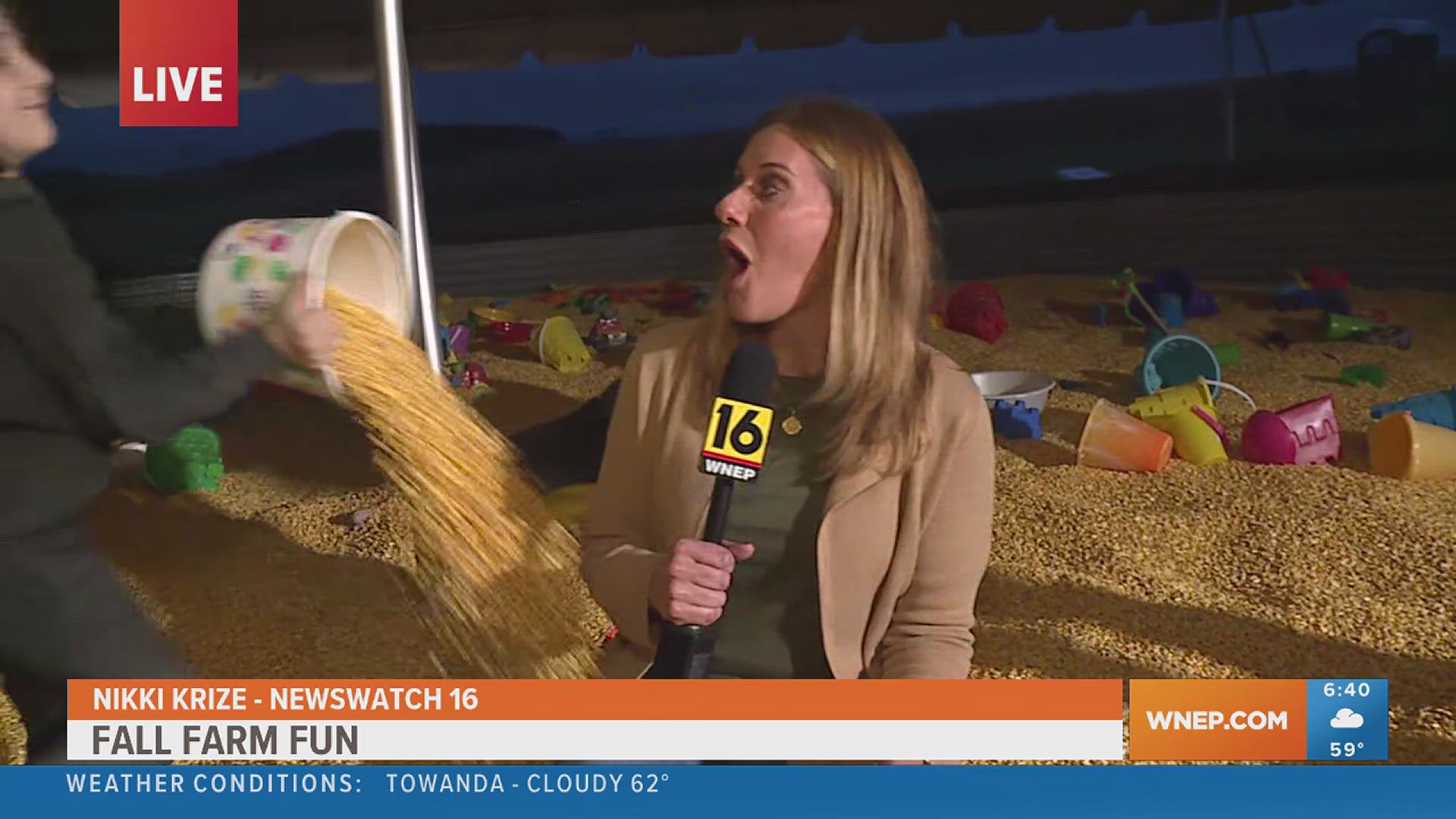 Newswatch 16's Nikki Krize is getting into the fun at Rohrbachs Farm in Columbia County