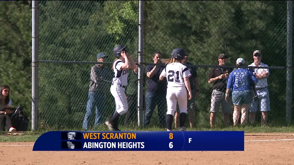 West Scranton Abington Heights softball