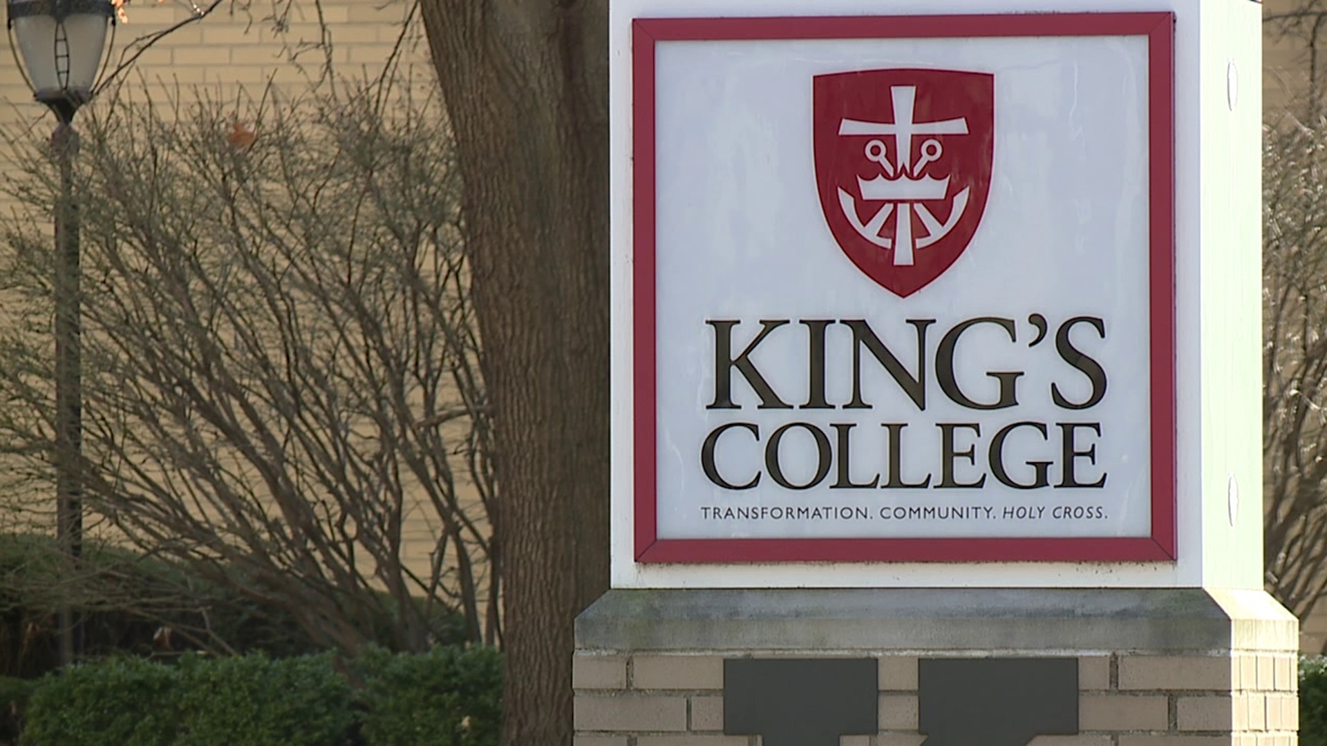 The Tegna Foundation presented King's College in Wilkes-Barre with a grant to help students in need of financial assistance.